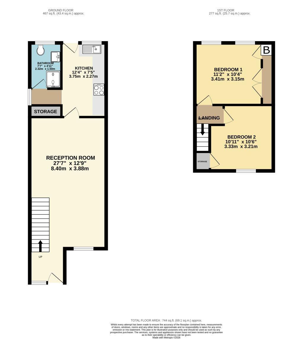 North Road, Crosskeys floorplan