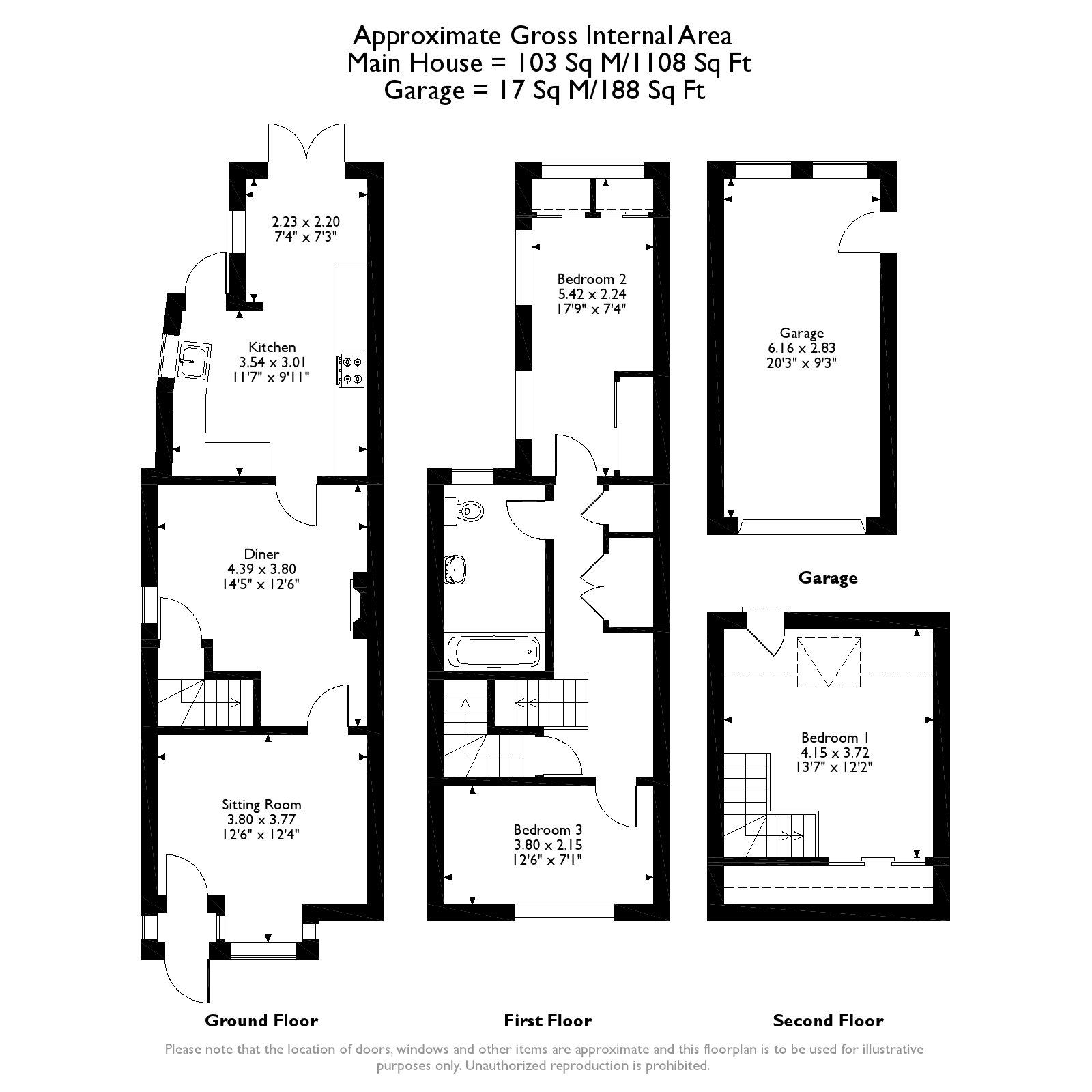 3 Bedrooms Semi-detached house for sale in The Mount, Cranleigh GU6