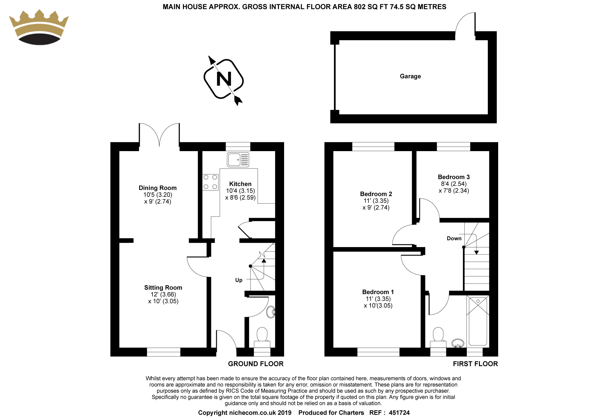 3 Bedrooms Semi-detached house for sale in Blenheim Close, Alton, Hampshire GU34