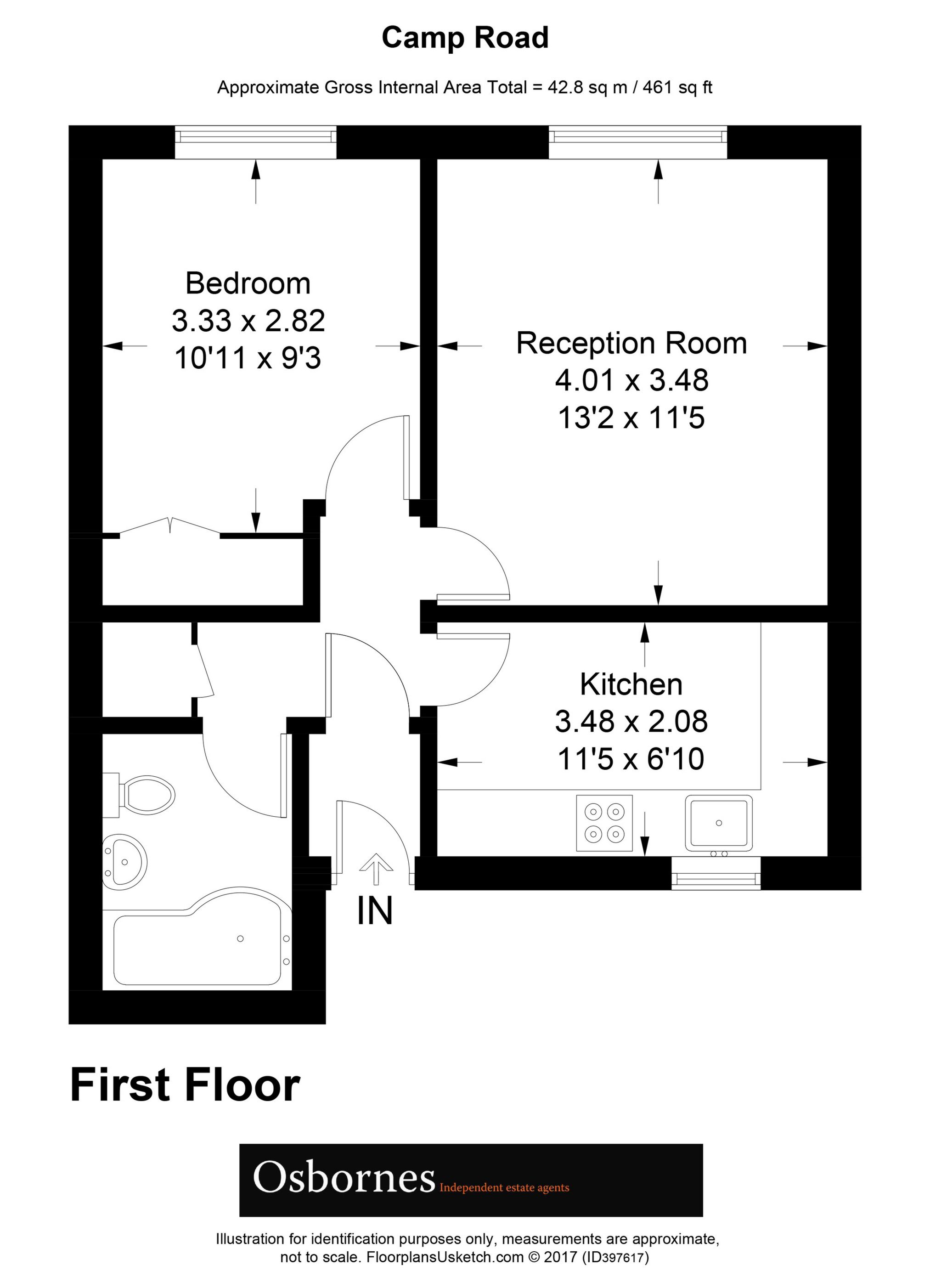 1 Bedrooms Flat to rent in Camp Road, Farnborough GU14