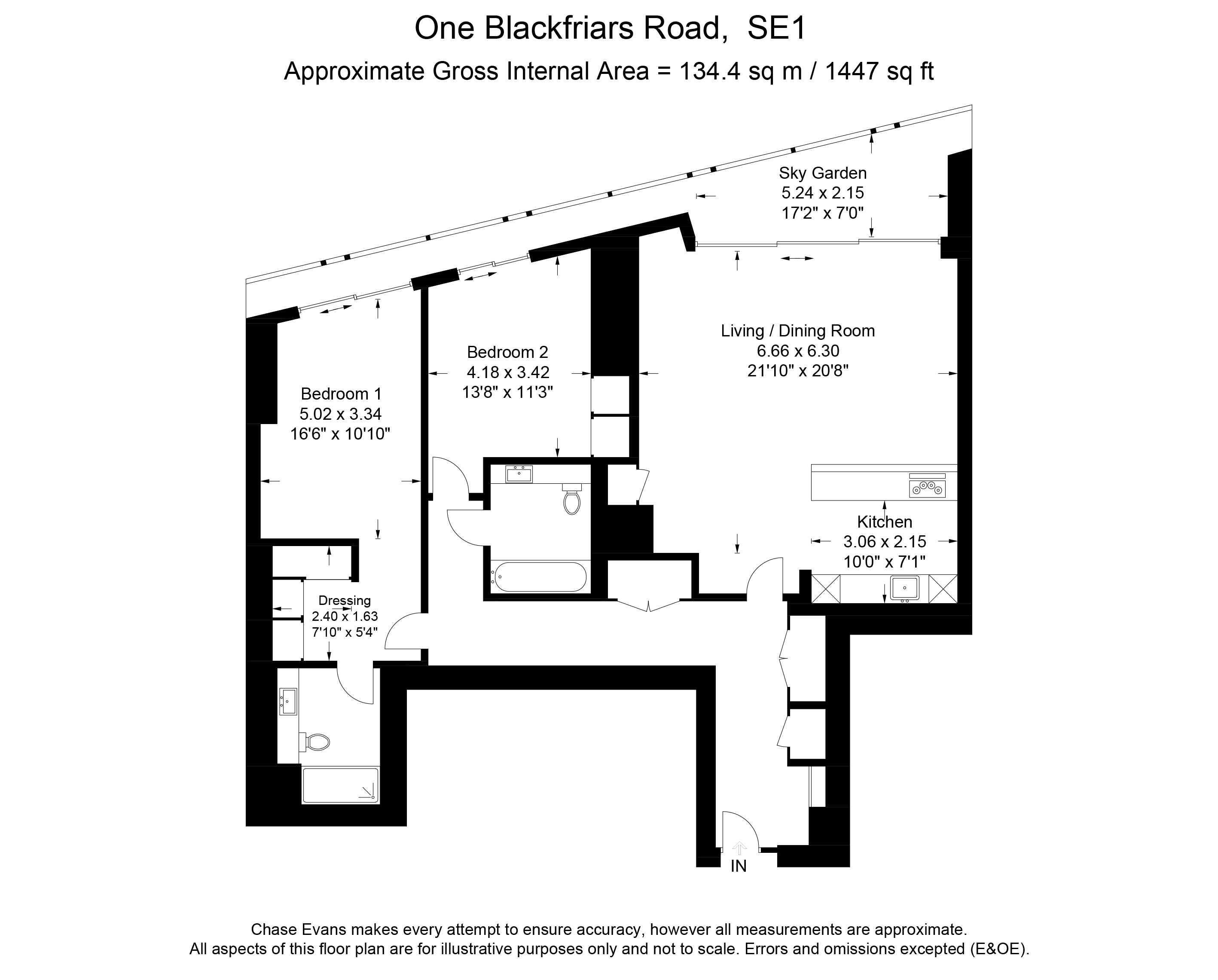 2 Bedrooms Flat to rent in One Blackfriars, Southwark, London SE1