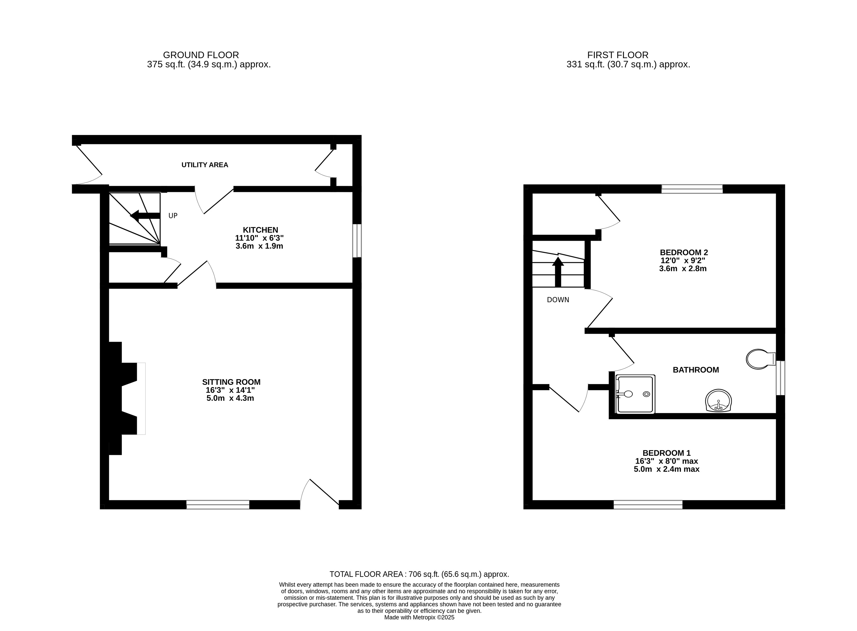 8, Skipton Road, Cross Hills floorplan