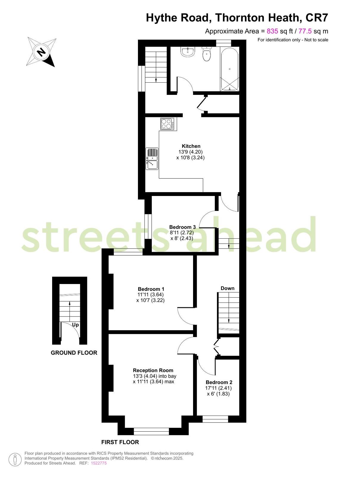 23A, Hythe Road, Thornton Heath floorplan