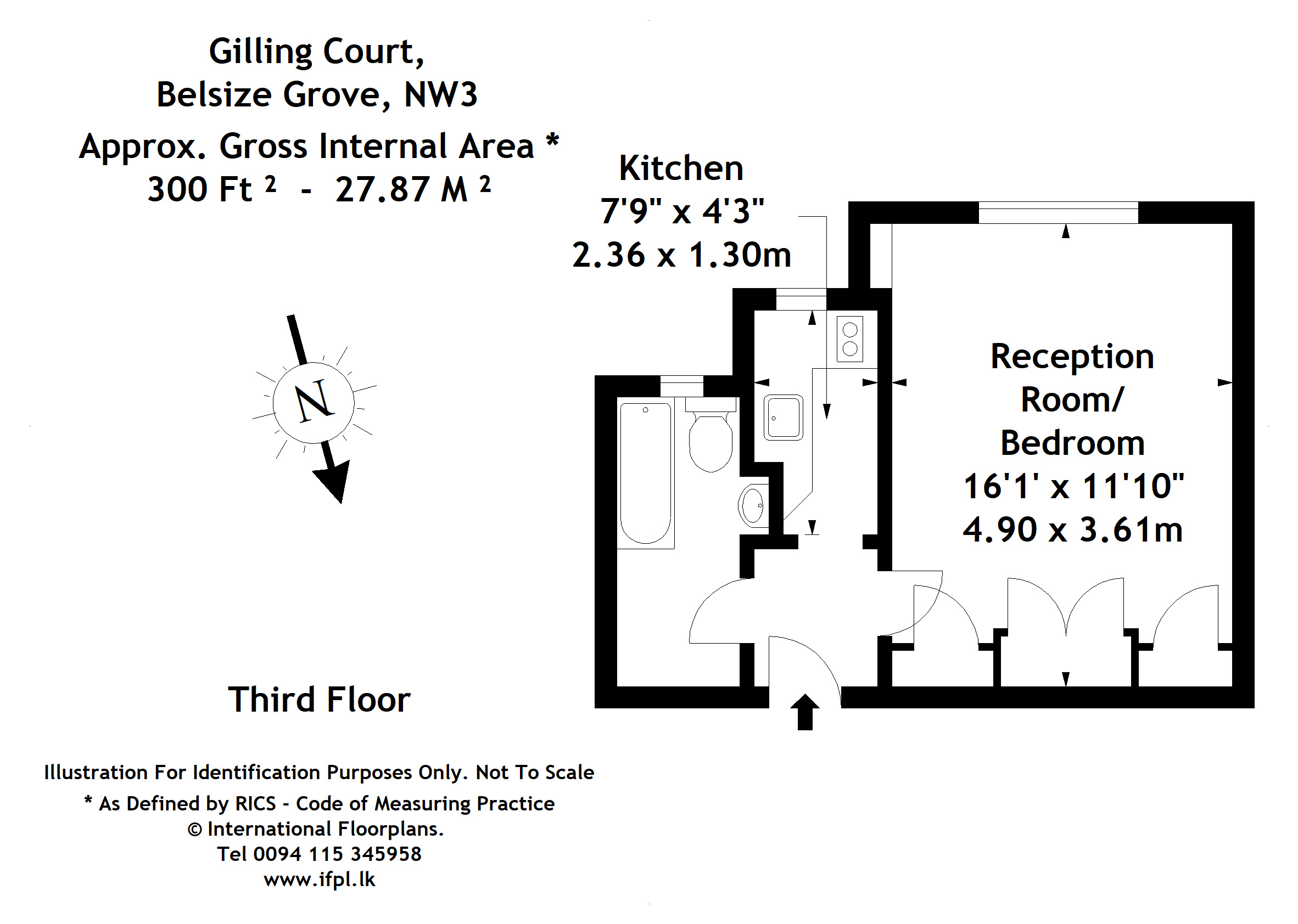 89 Gilling Court,, Belsize Grove, London floorplan
