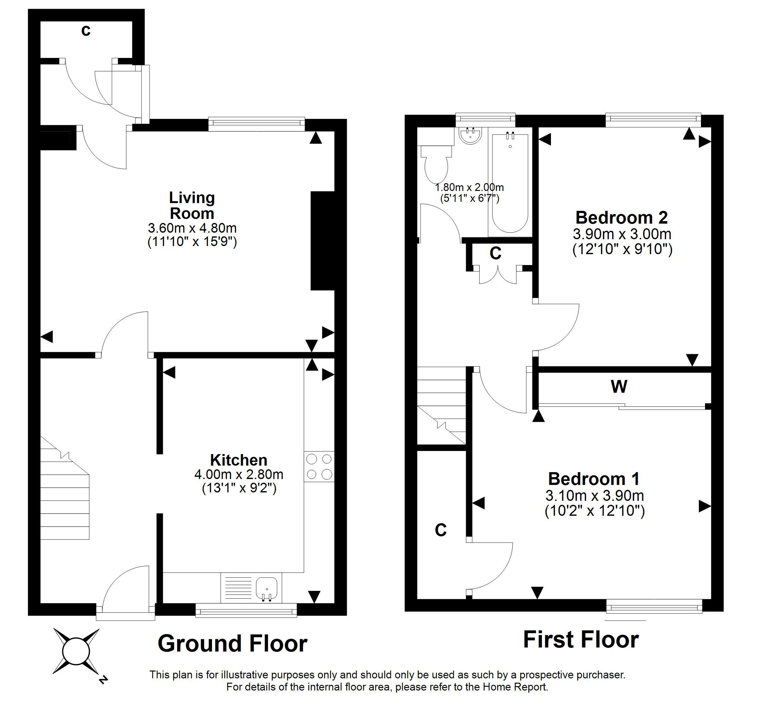 1, Drum Crescent, Ferniehill, Edinburgh floorplan