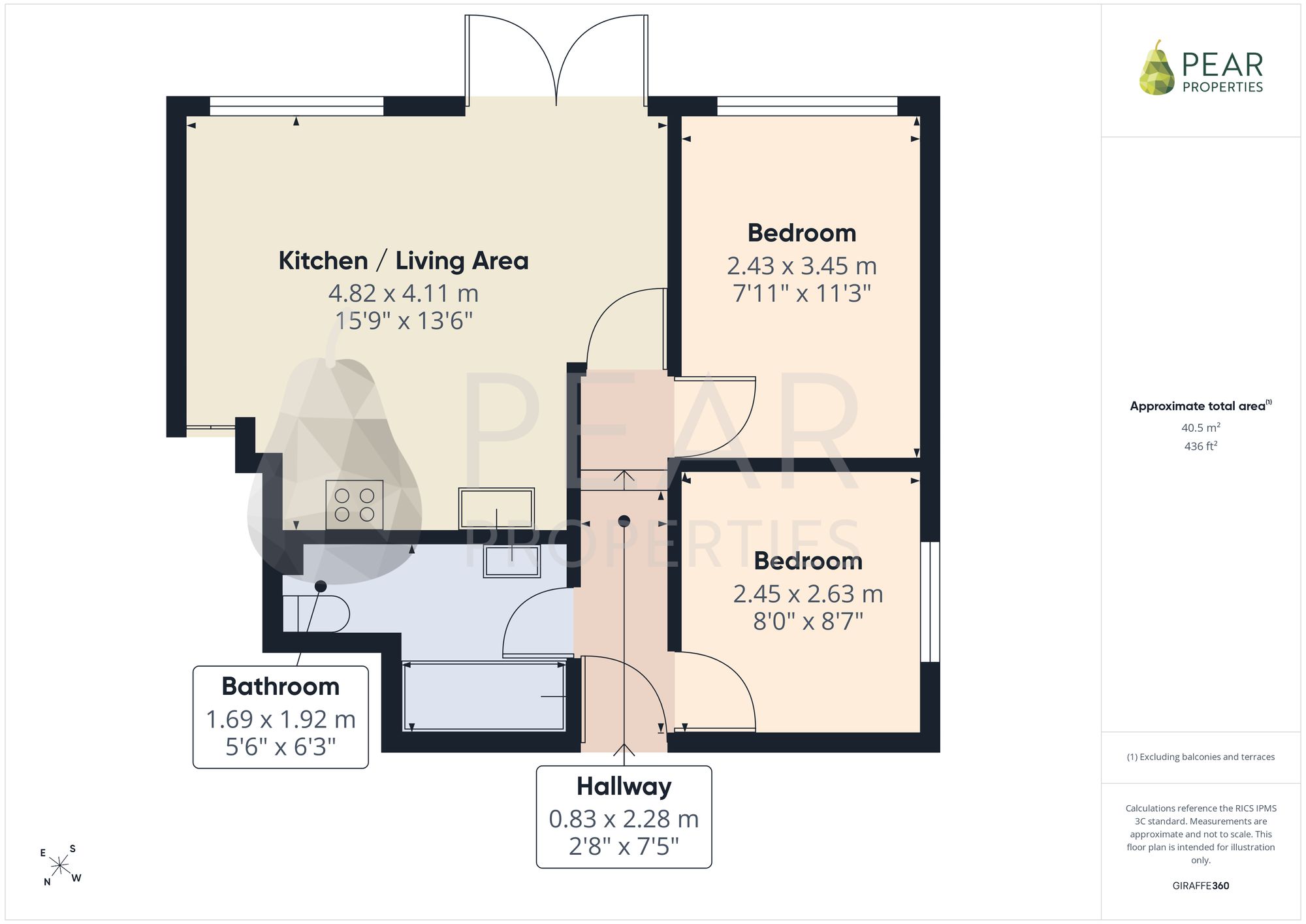First Floor Rear, 166 Brighton Road, Lancing floorplan