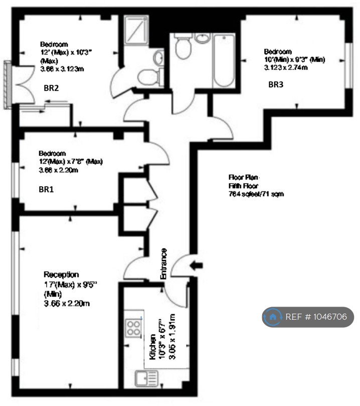 Kingswood Court Hither Green Lane, London floorplan