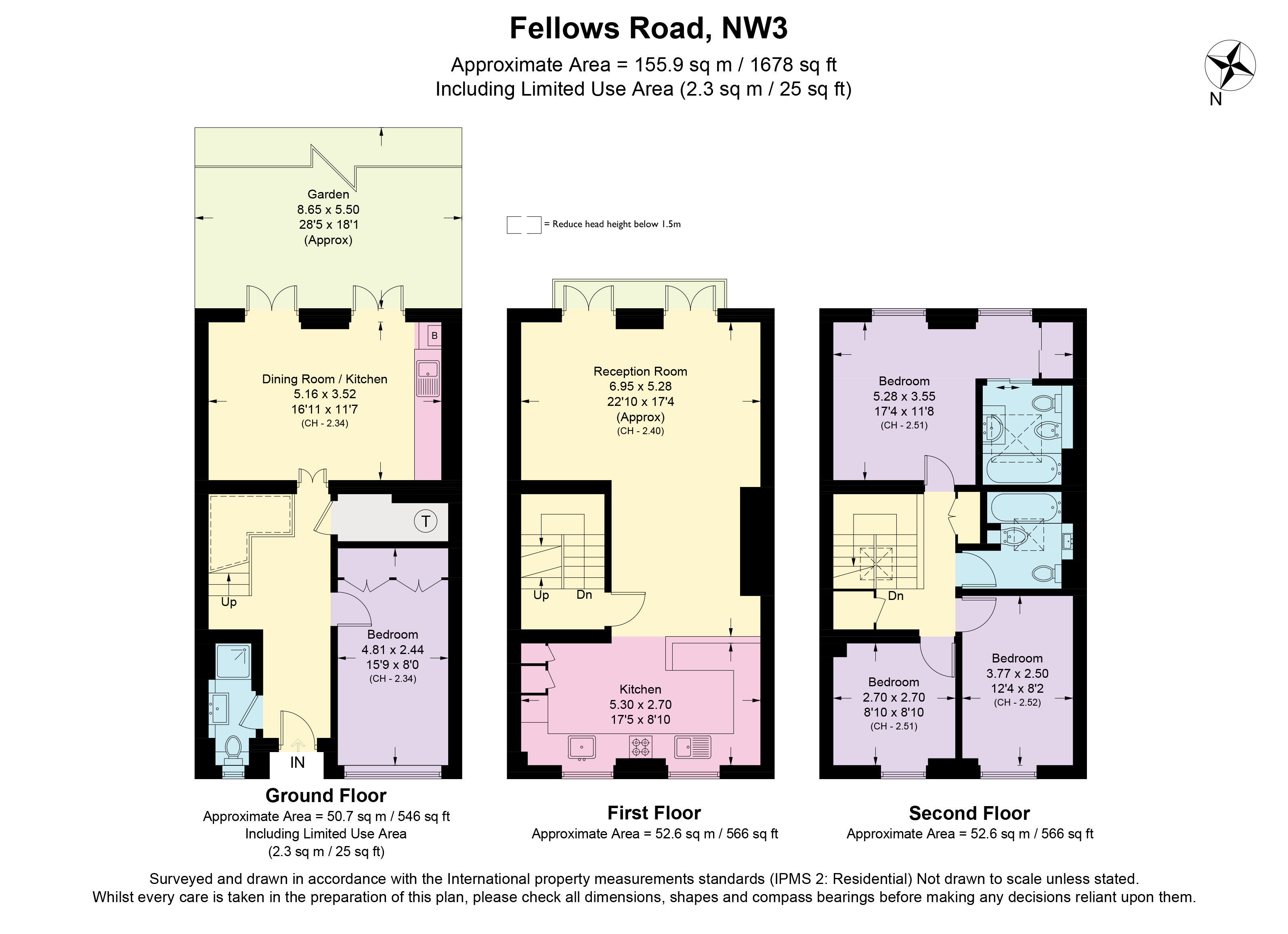 Fellows Road, Belsize Park floorplan