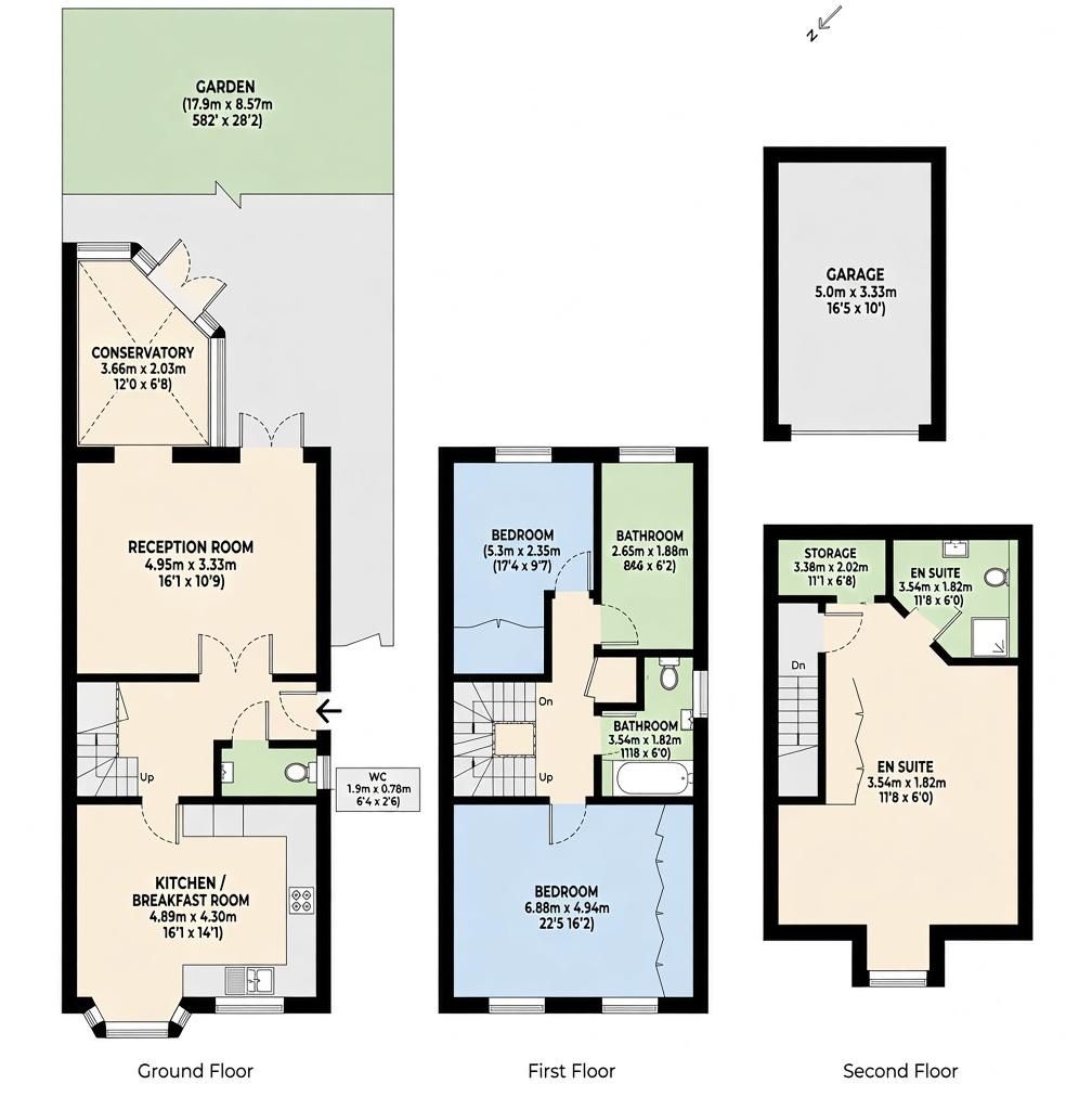 11, Hampton Close, Borehamwood floorplan