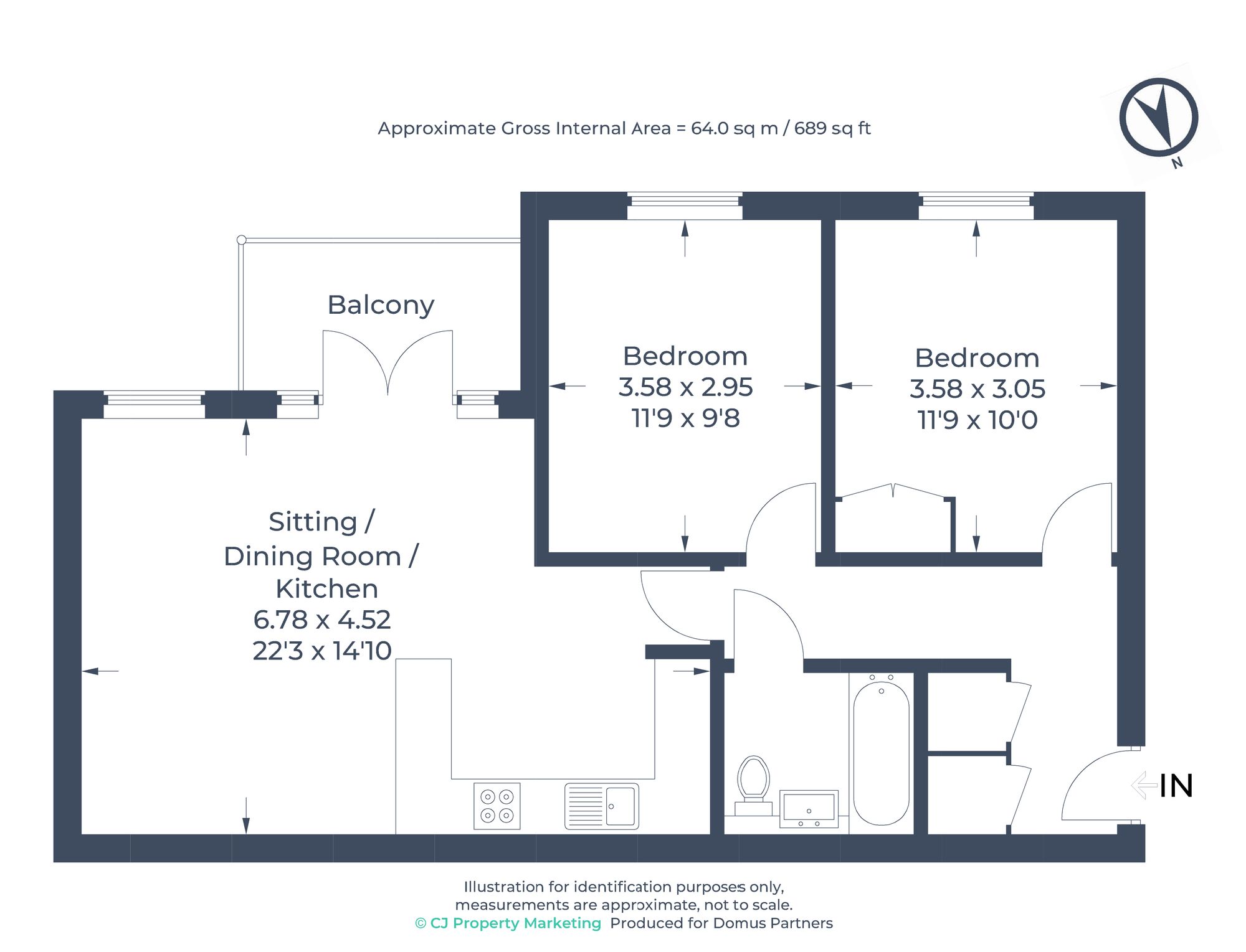 Flat 10, Gateway Court, St. Albans floorplan