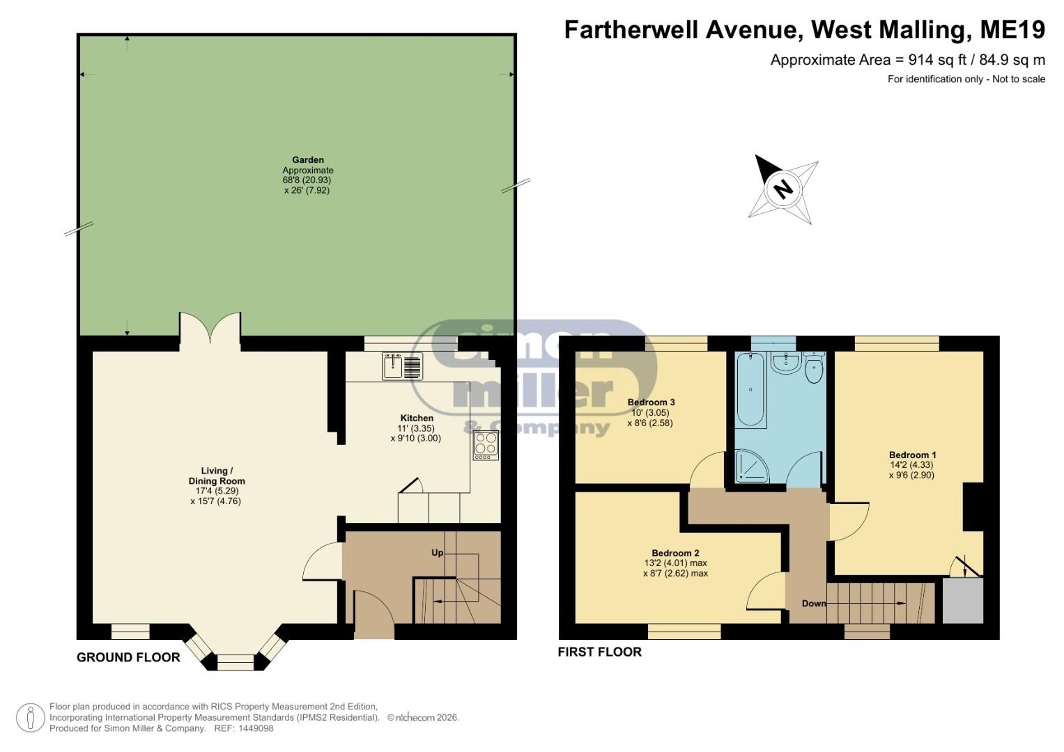 46, Fartherwell Avenue, West Malling floorplan