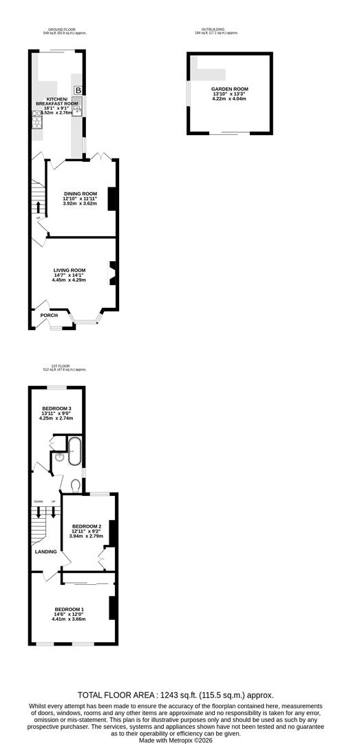 34, Colham Avenue, West Drayton floorplan