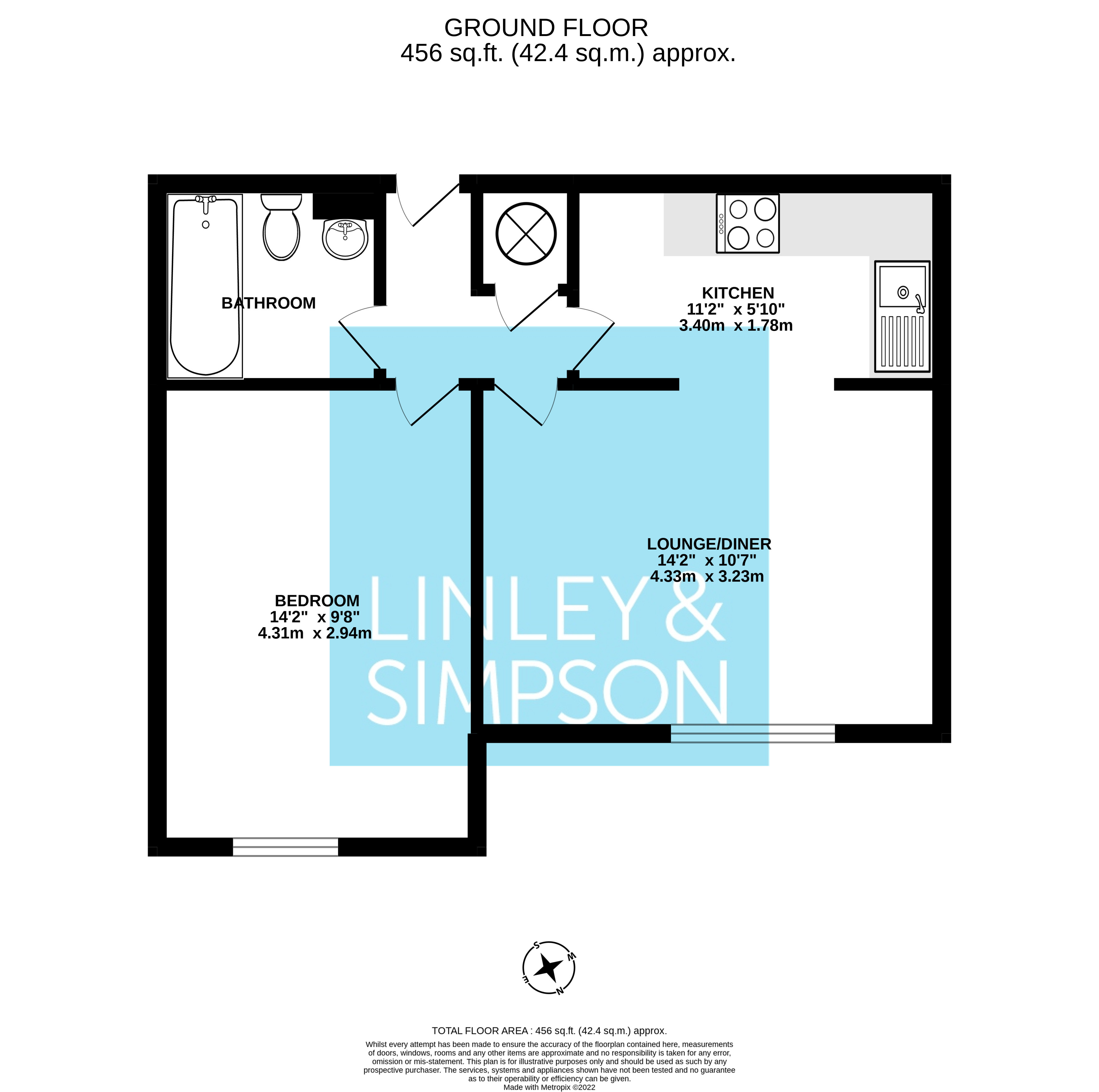 Kensington House, Leeman Road, York YO26, 1 bedroom flat for sale