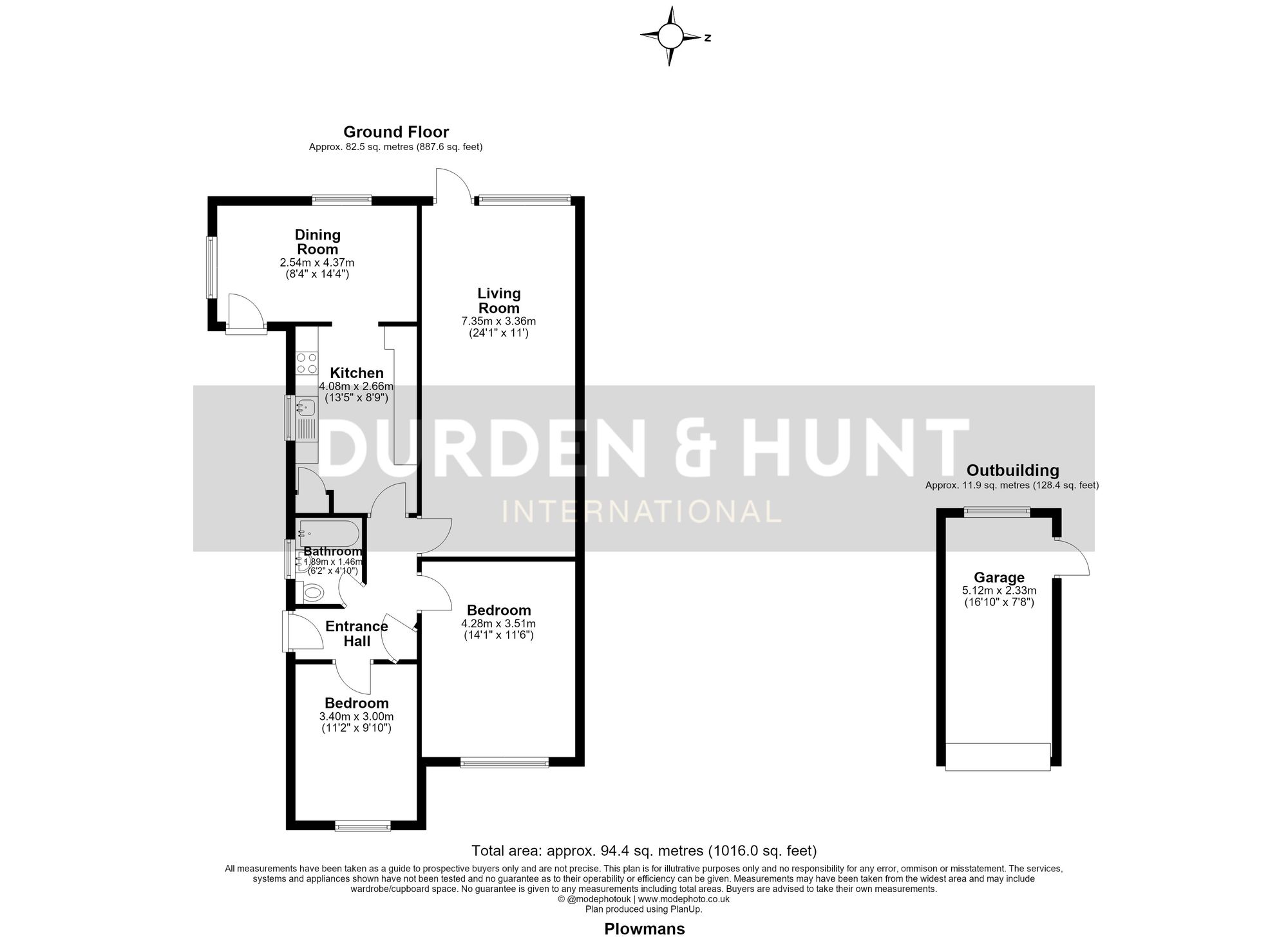 12 Plowmans, Rayleigh floorplan