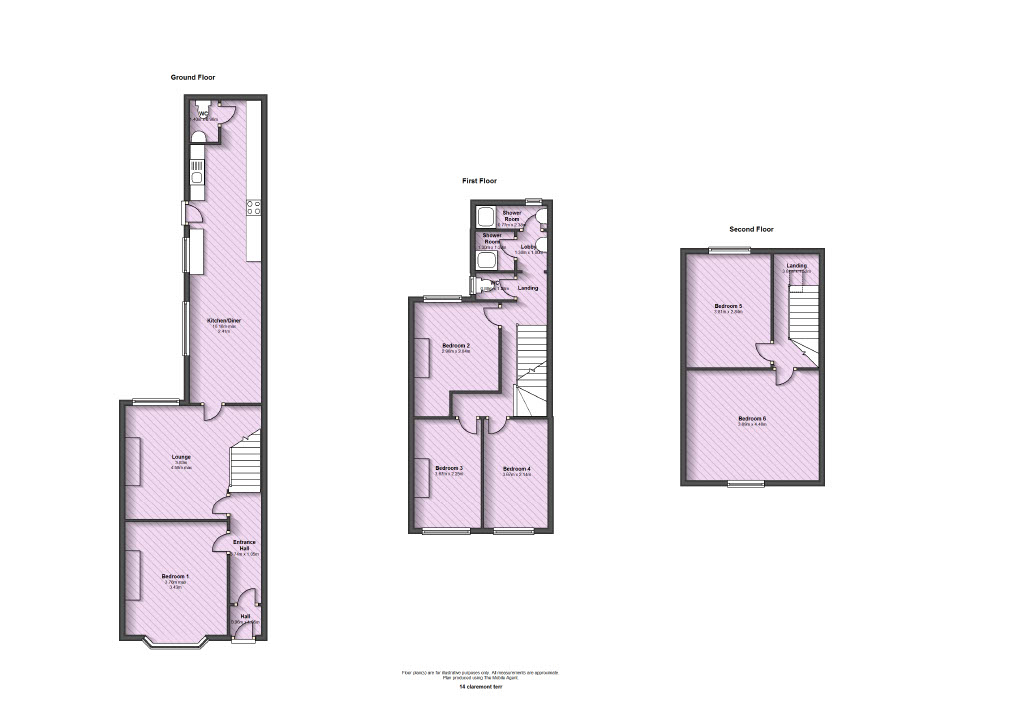 14, Claremont Terrace, York floorplan