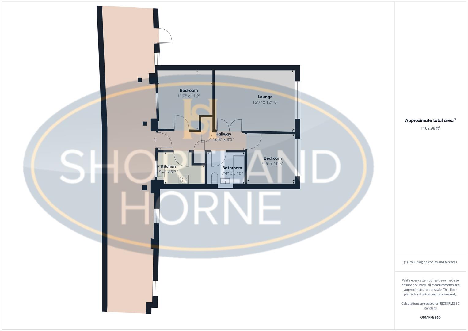 Flat 3, Bishopsgate Wharf, Coventry floorplan