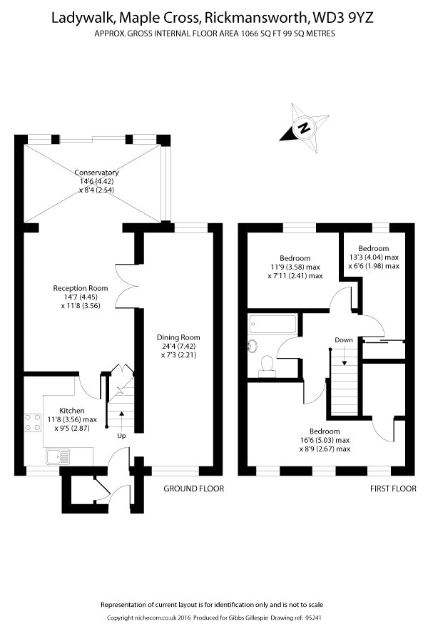 3 Bedrooms Semi-detached house for sale in Ladywalk, Maple Cross, Rickmansworth, Hertfordshire WD3