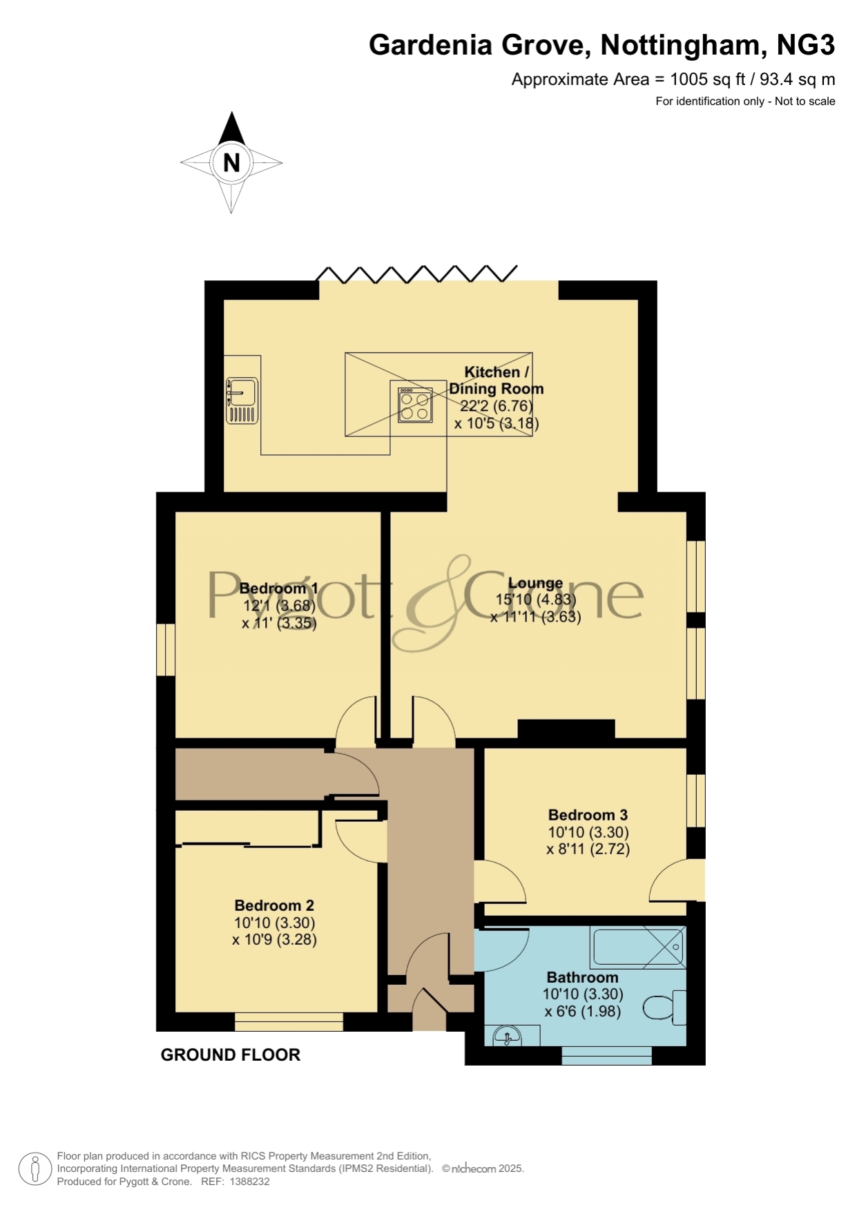 41, Gardenia Grove, Nottingham floorplan