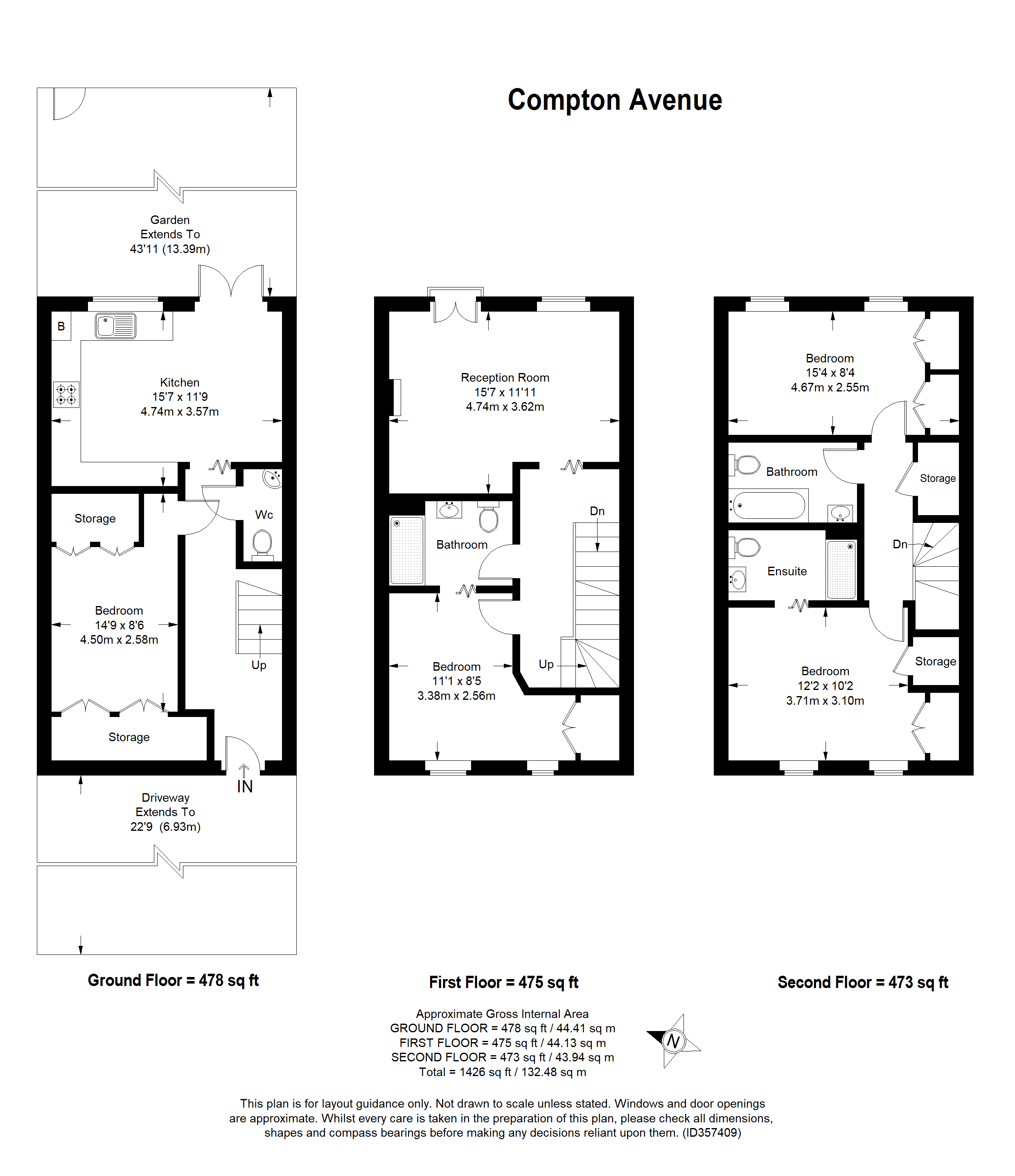 4 Bedrooms Town house for sale in Compton Avenue, Wembley HA0