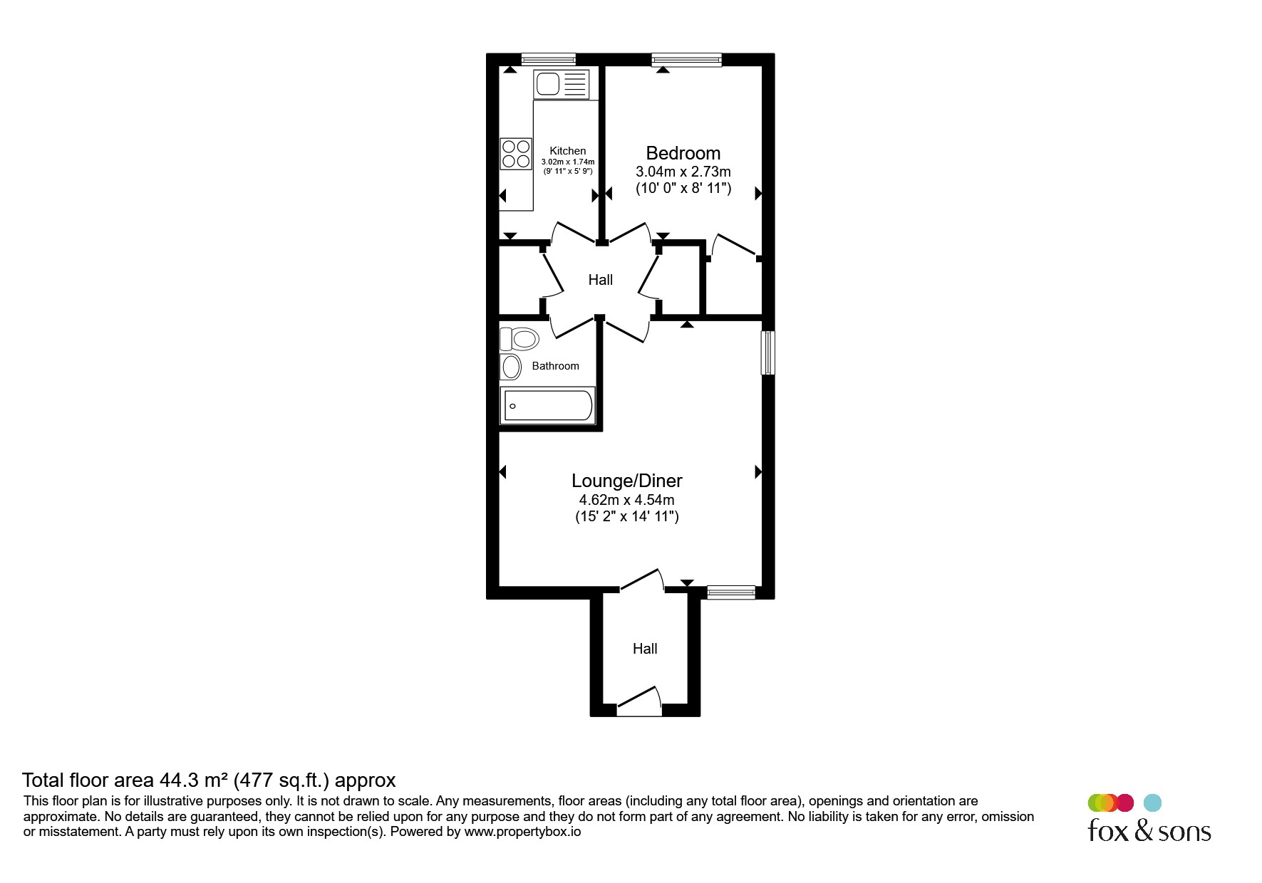 Flat 8, Russett House, Mallow Road, Southampton floorplan