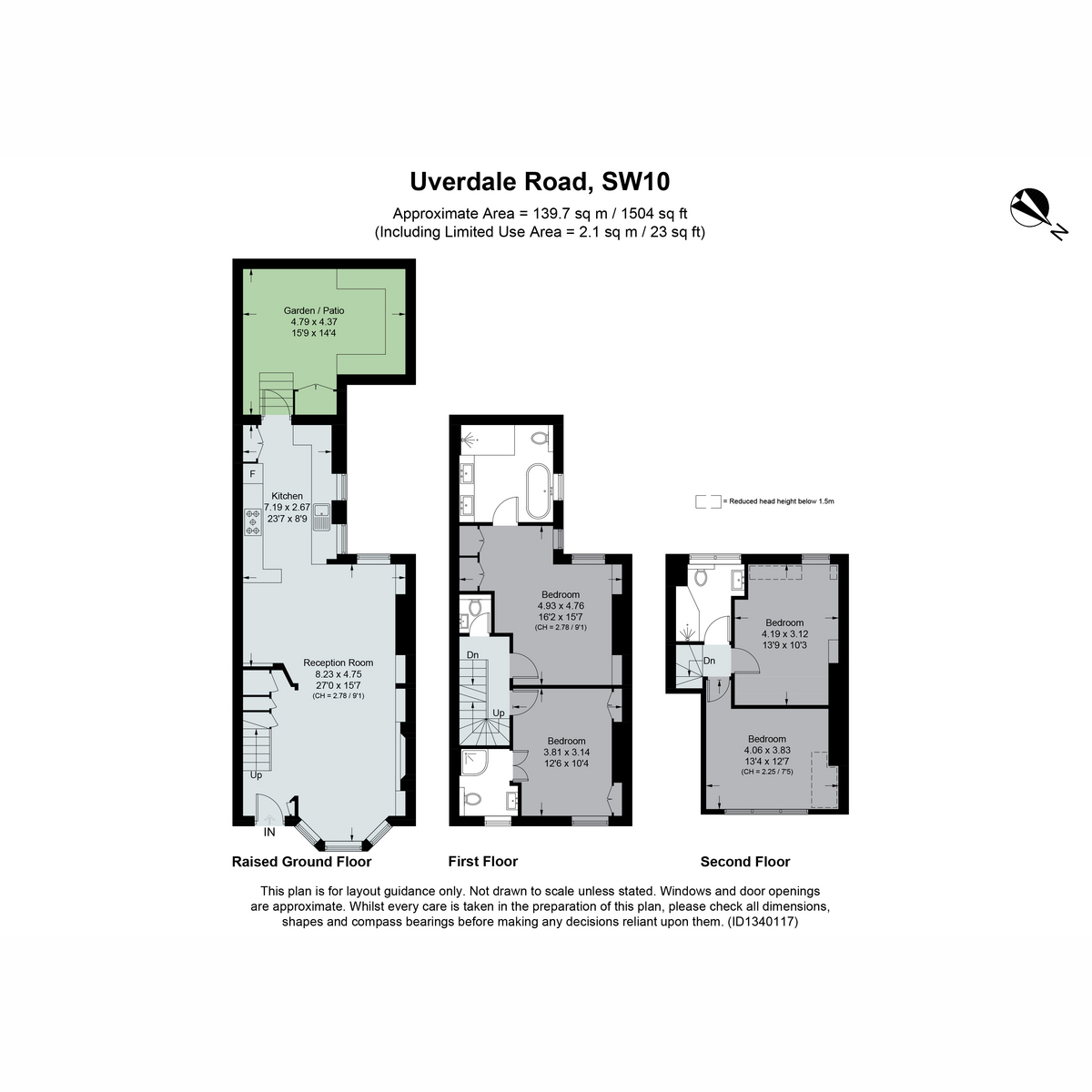 70, Uverdale Road, London floorplan