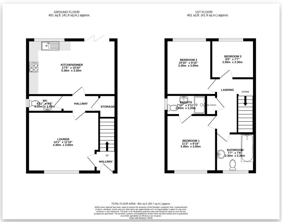 8, St. Marys Close, Doncaster floorplan