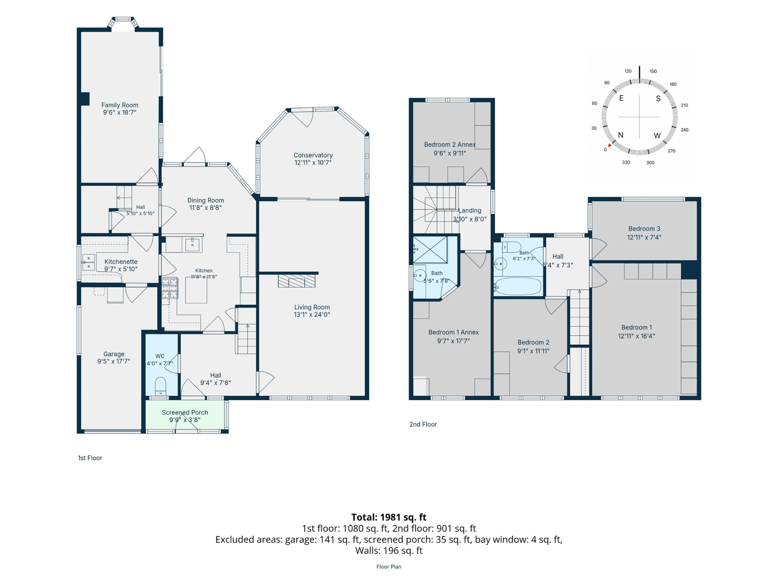 89, Heyes Avenue, Rainford floorplan