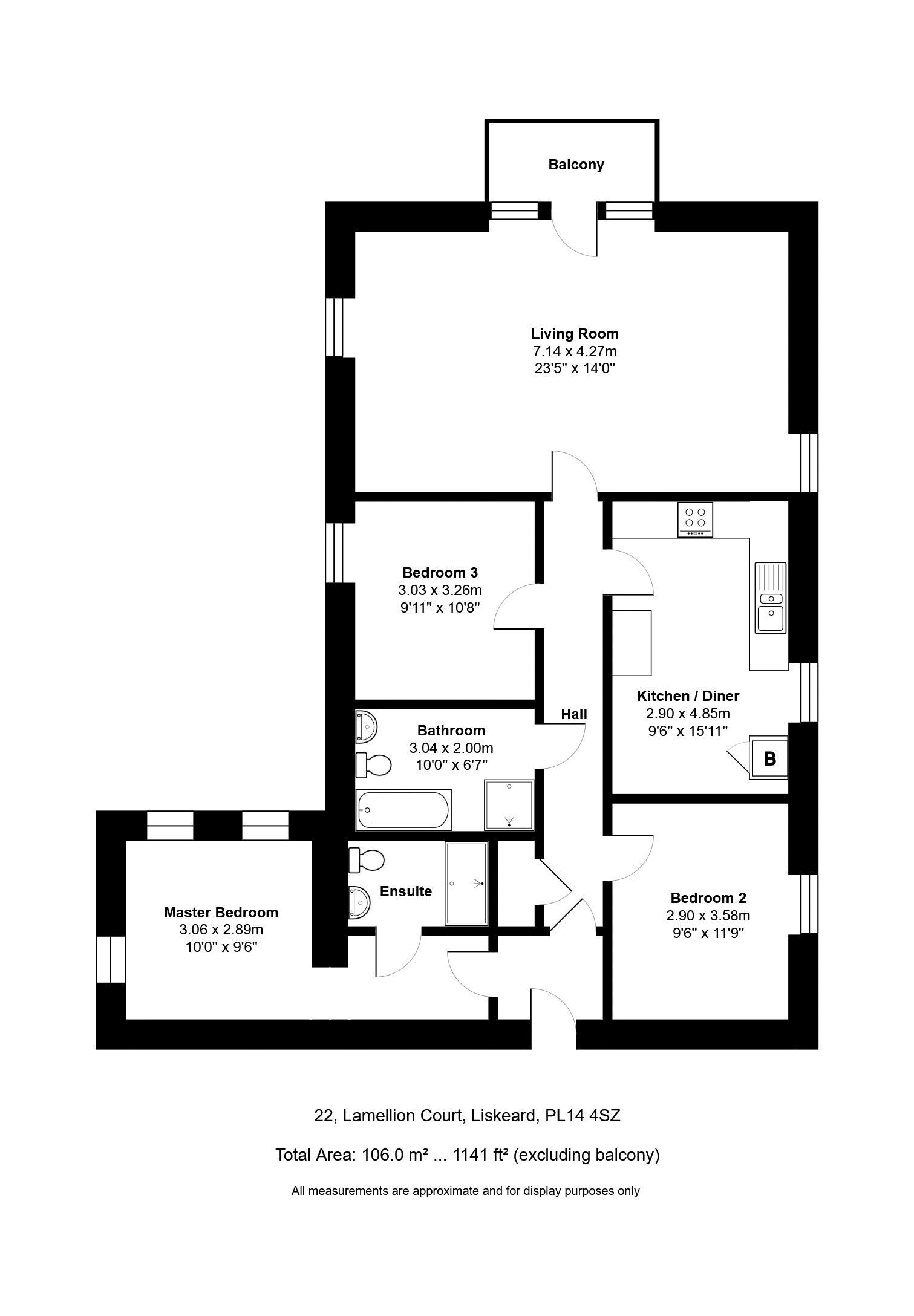22, Lamellion Court, Liskeard floorplan