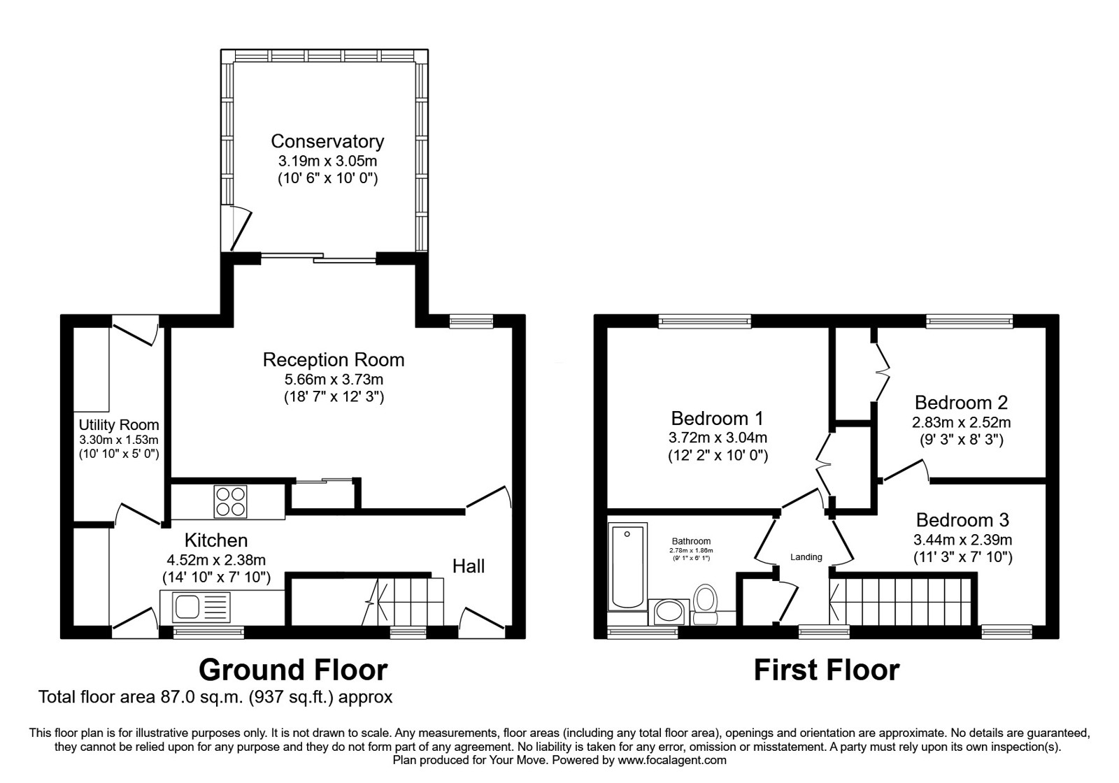 23, Crindledyke Estate, Carlisle floorplan