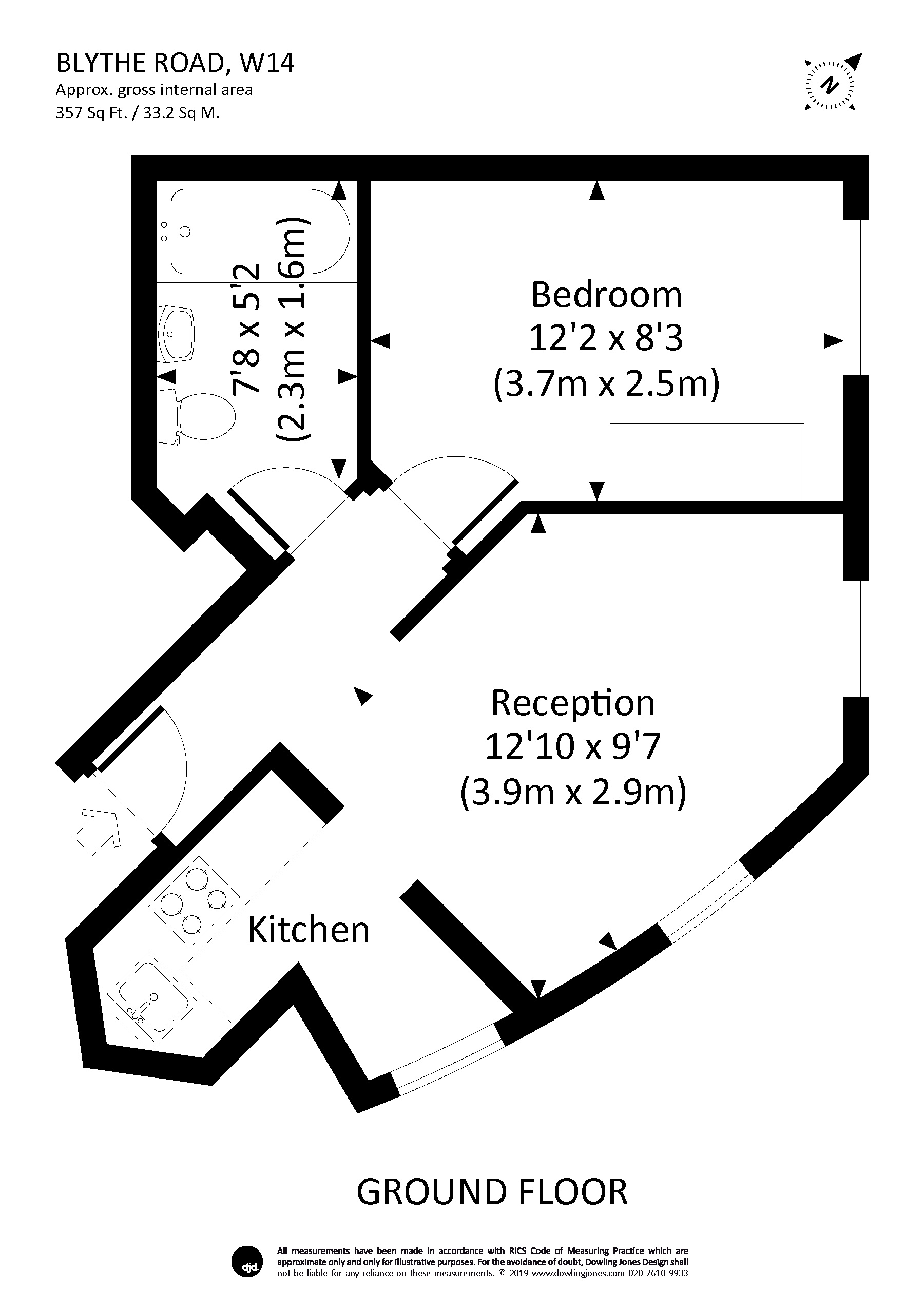1 Bedrooms Flat to rent in Blythe Road, Brook Green, London W14