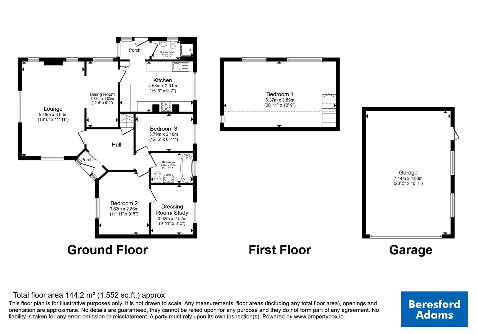 1, Beach Avenue, Denbighshire floorplan