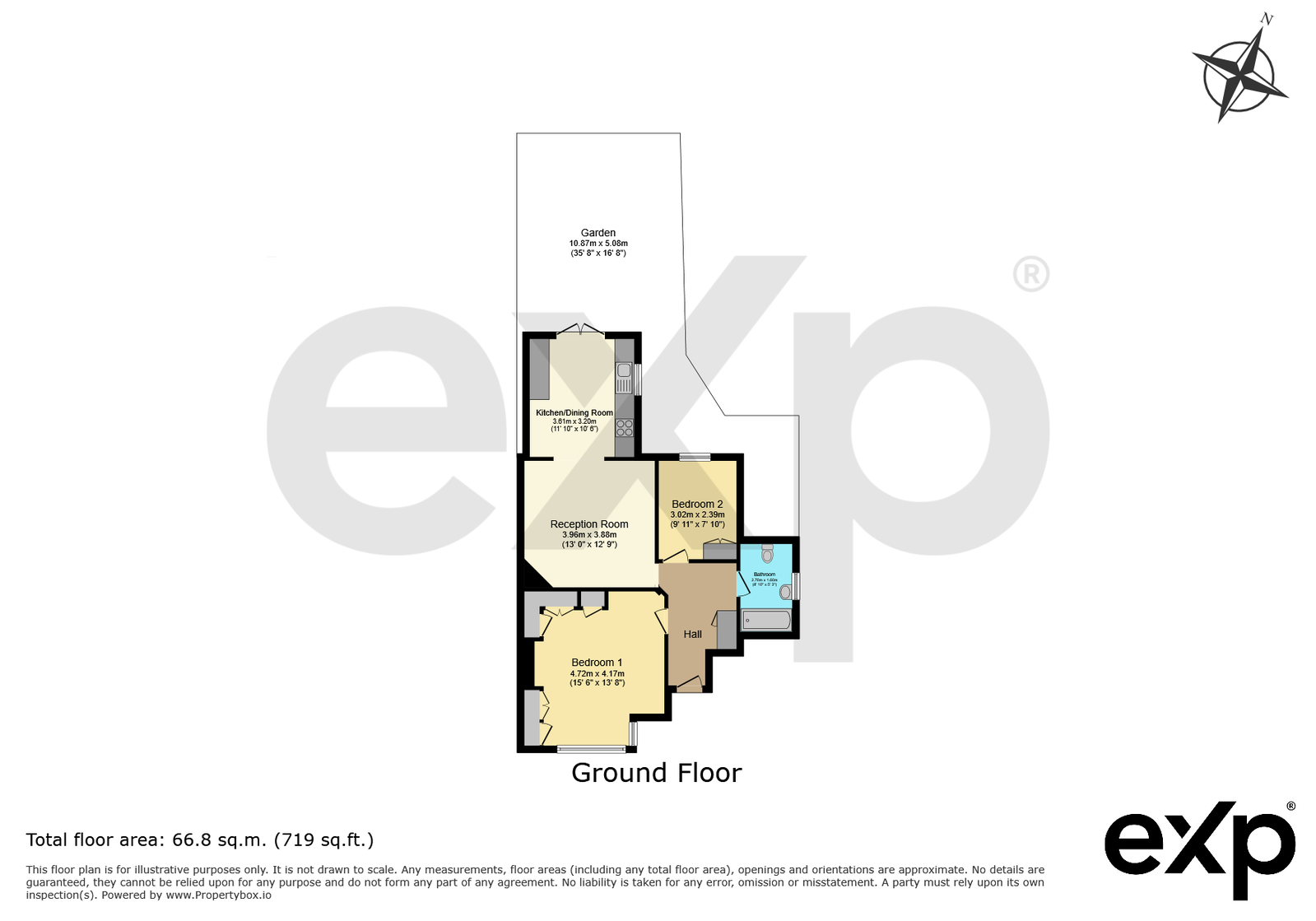 332, Cannon Hill Lane, London floorplan