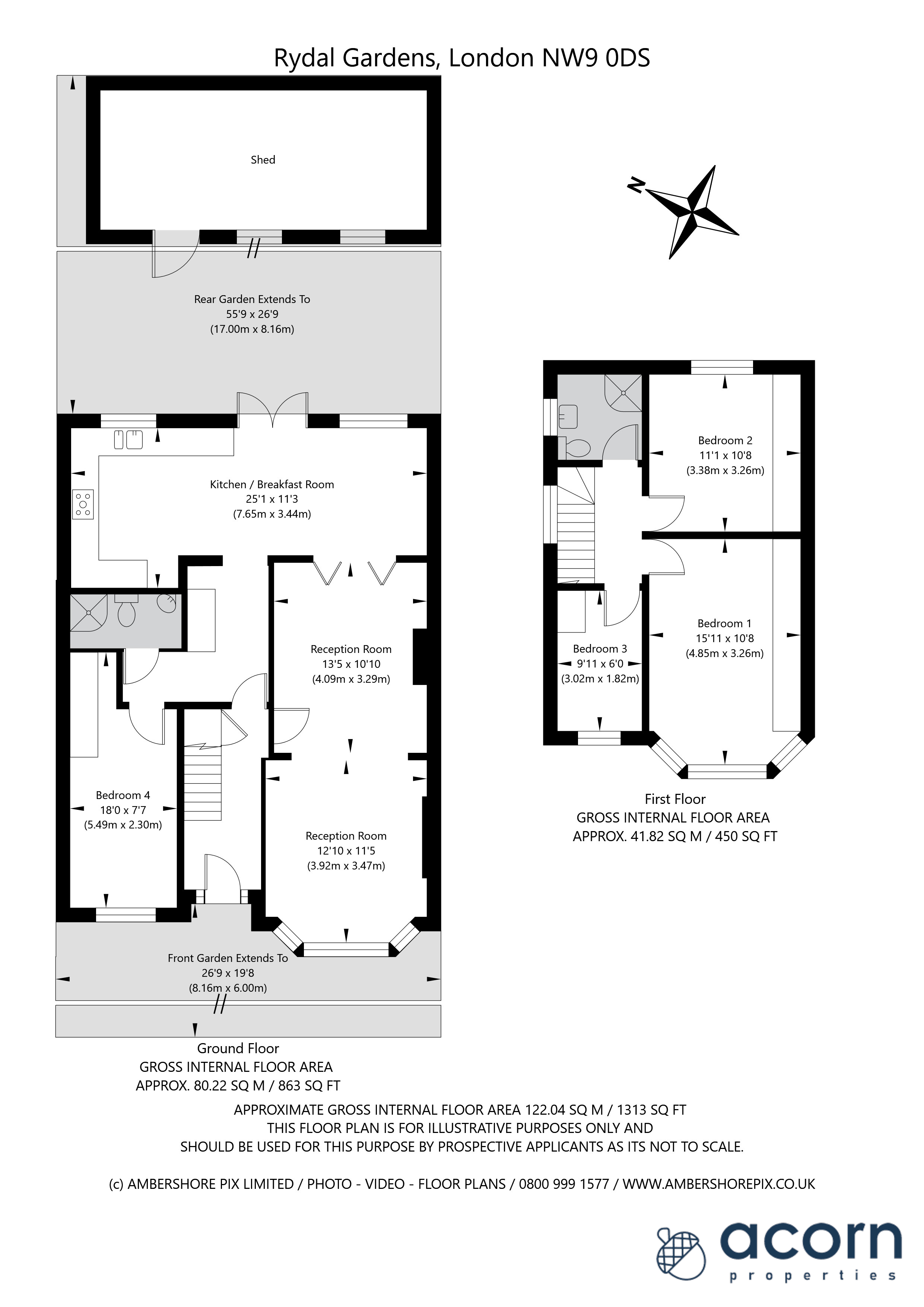 Rydal Gardens, London, London, NW9 floorplan