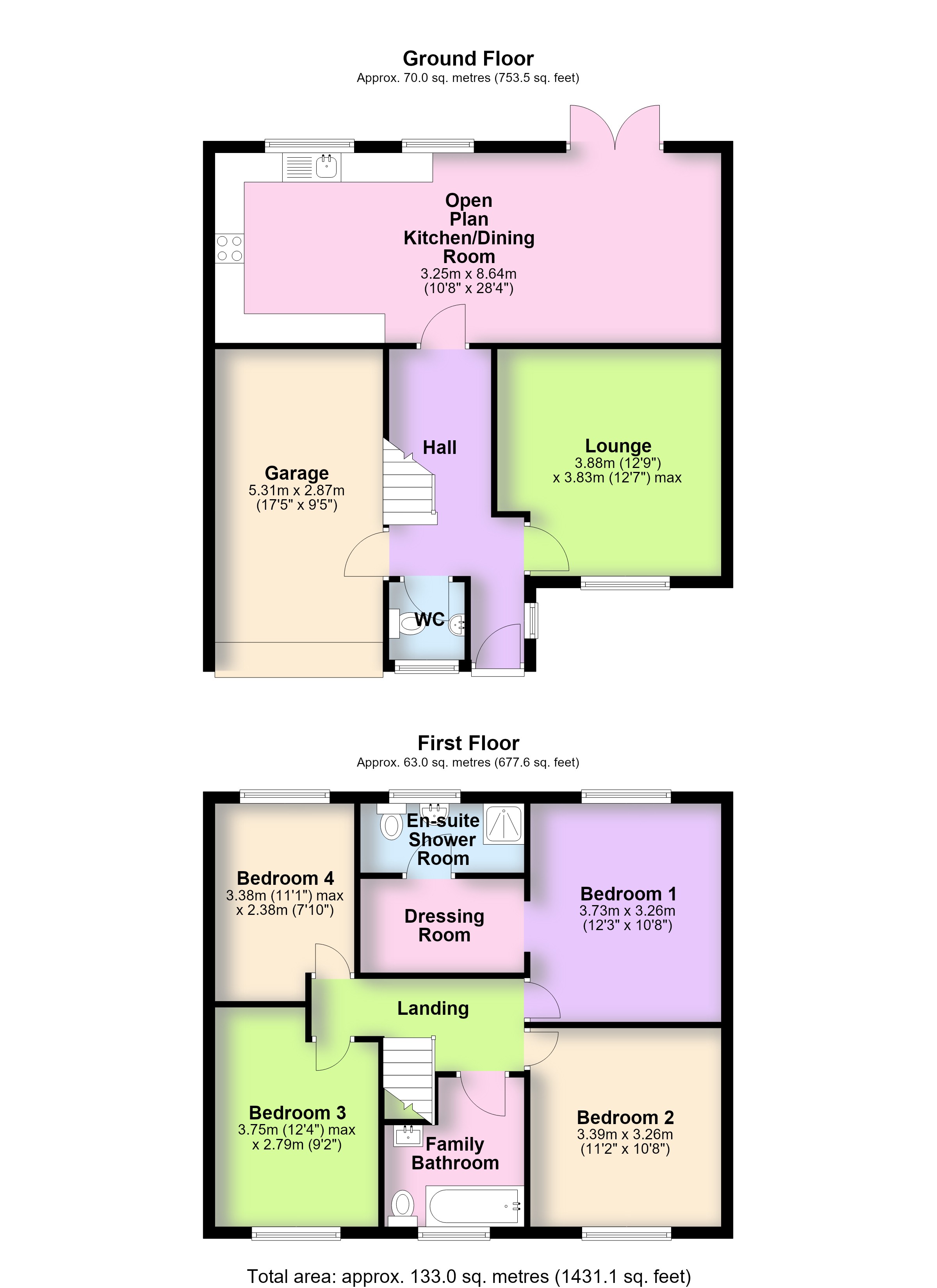 17, Brookfield Road, Northwich floorplan