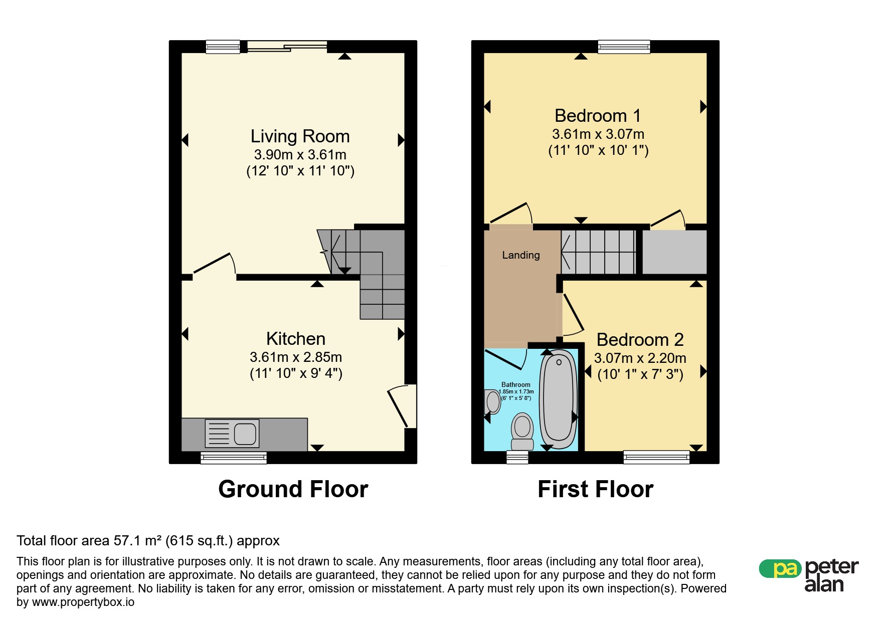 22, Kymin Lea, Monmouth floorplan