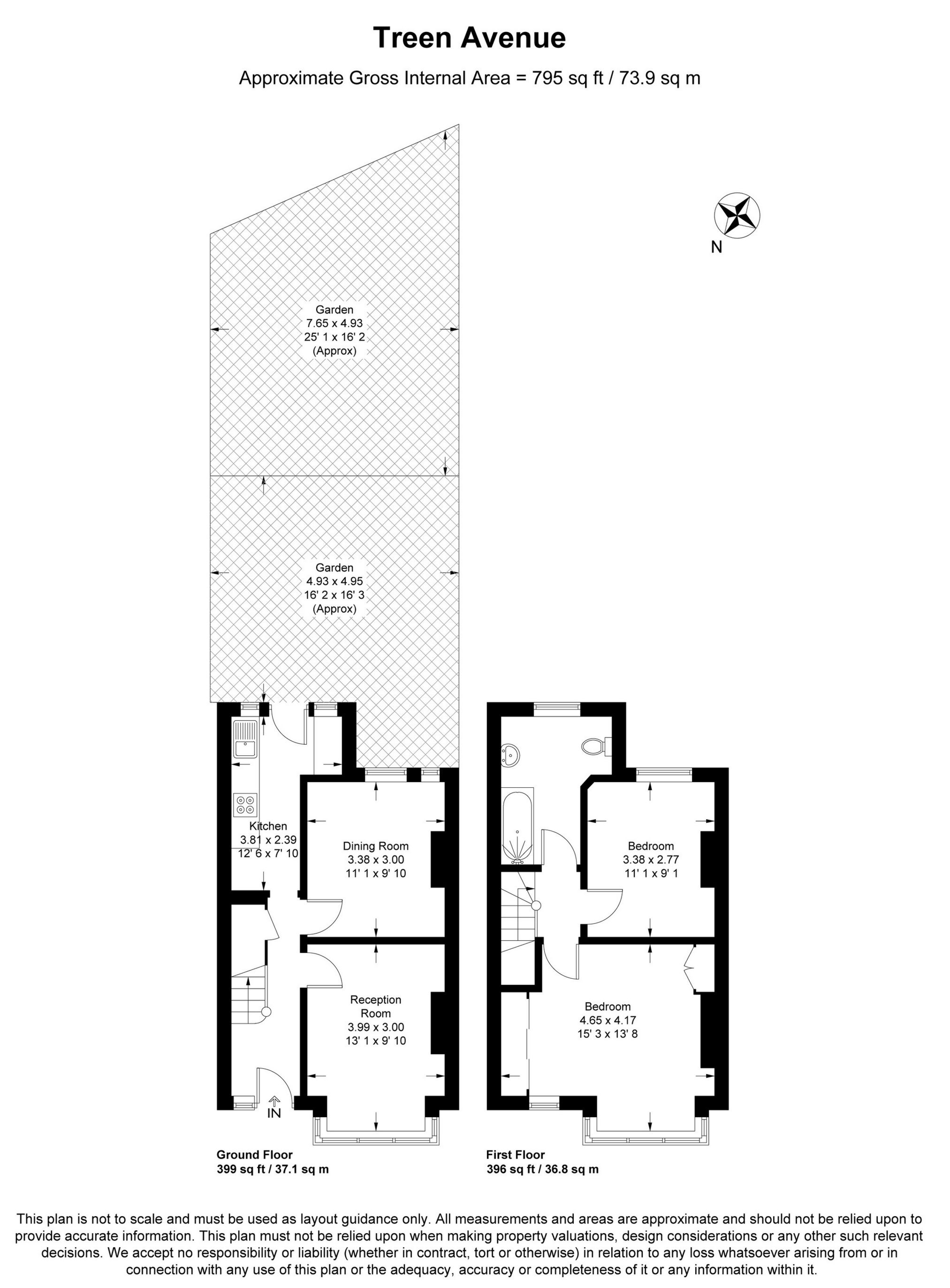 52, Treen Avenue, London floorplan