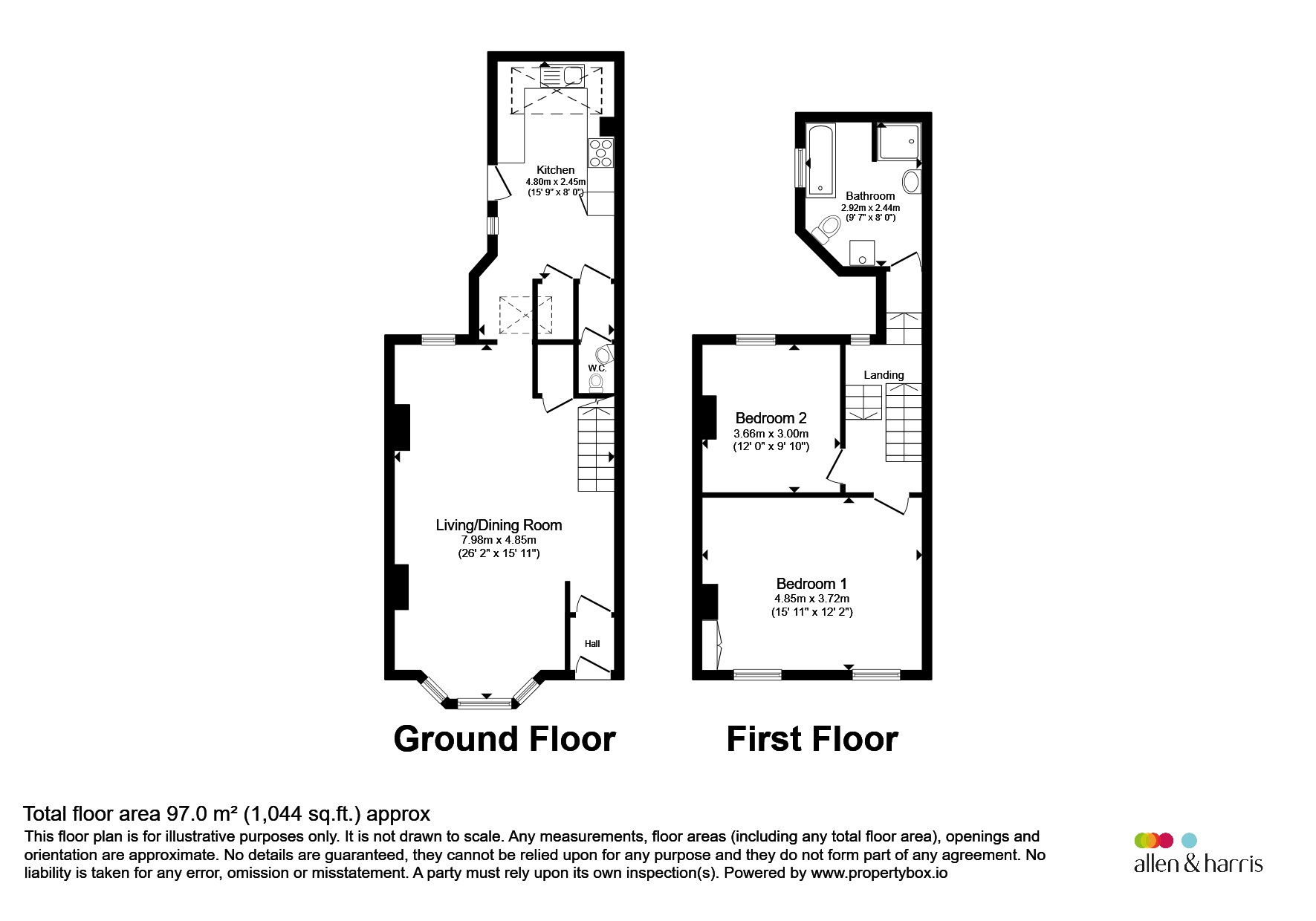 4, Prior Park Gardens, Bath floorplan