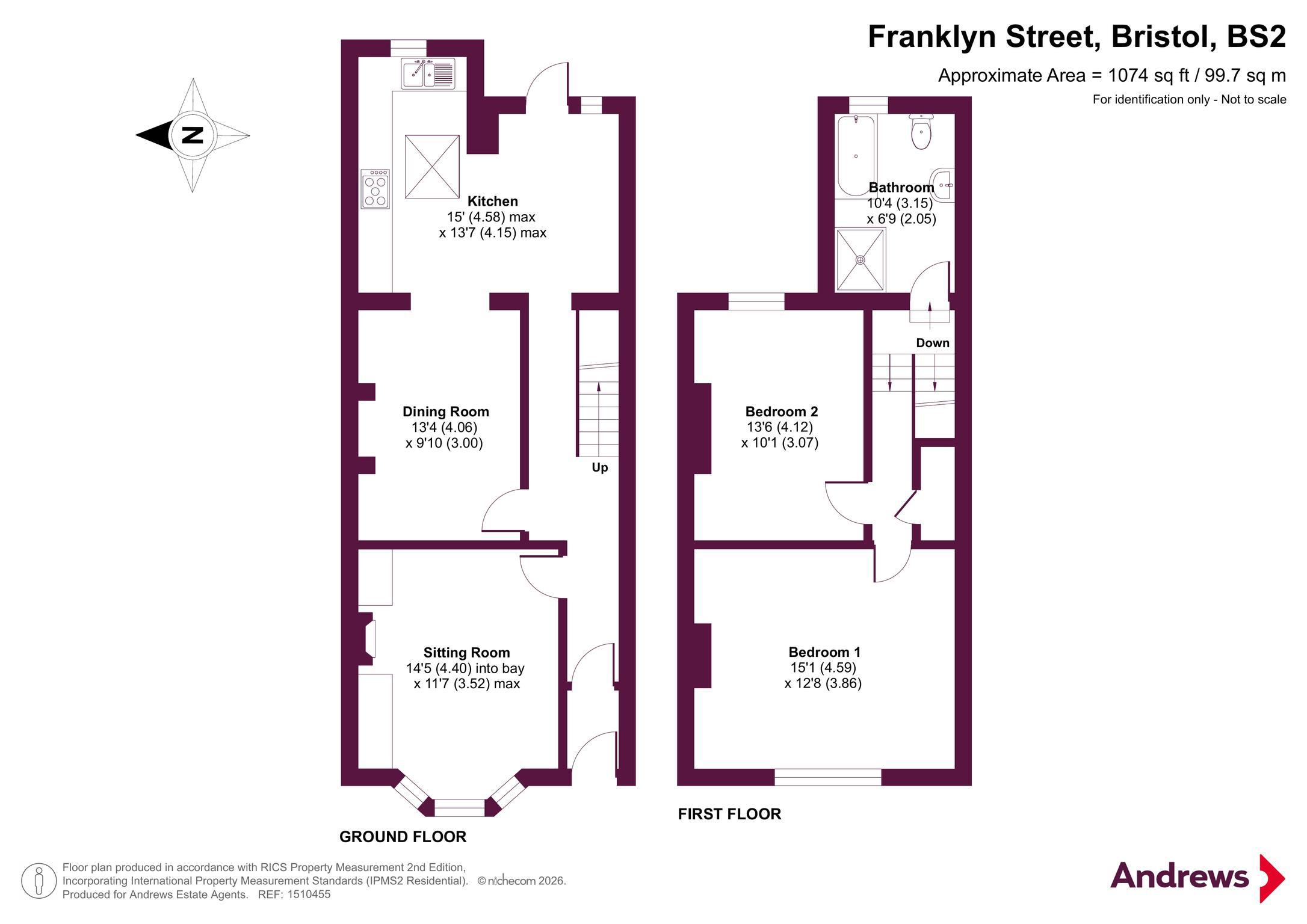 14, Franklyn Street, Bristol floorplan