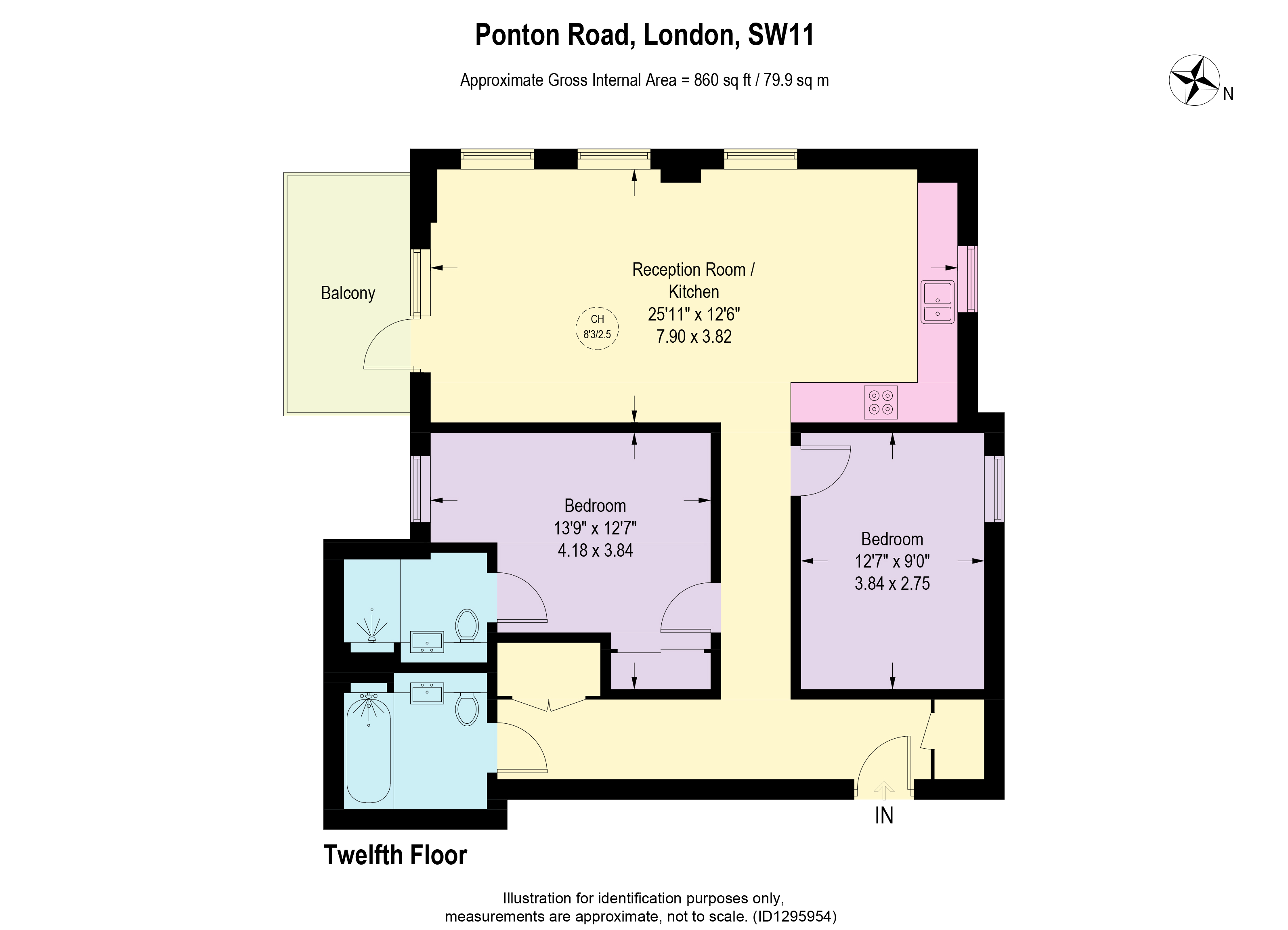60, Lexington Building, London floorplan