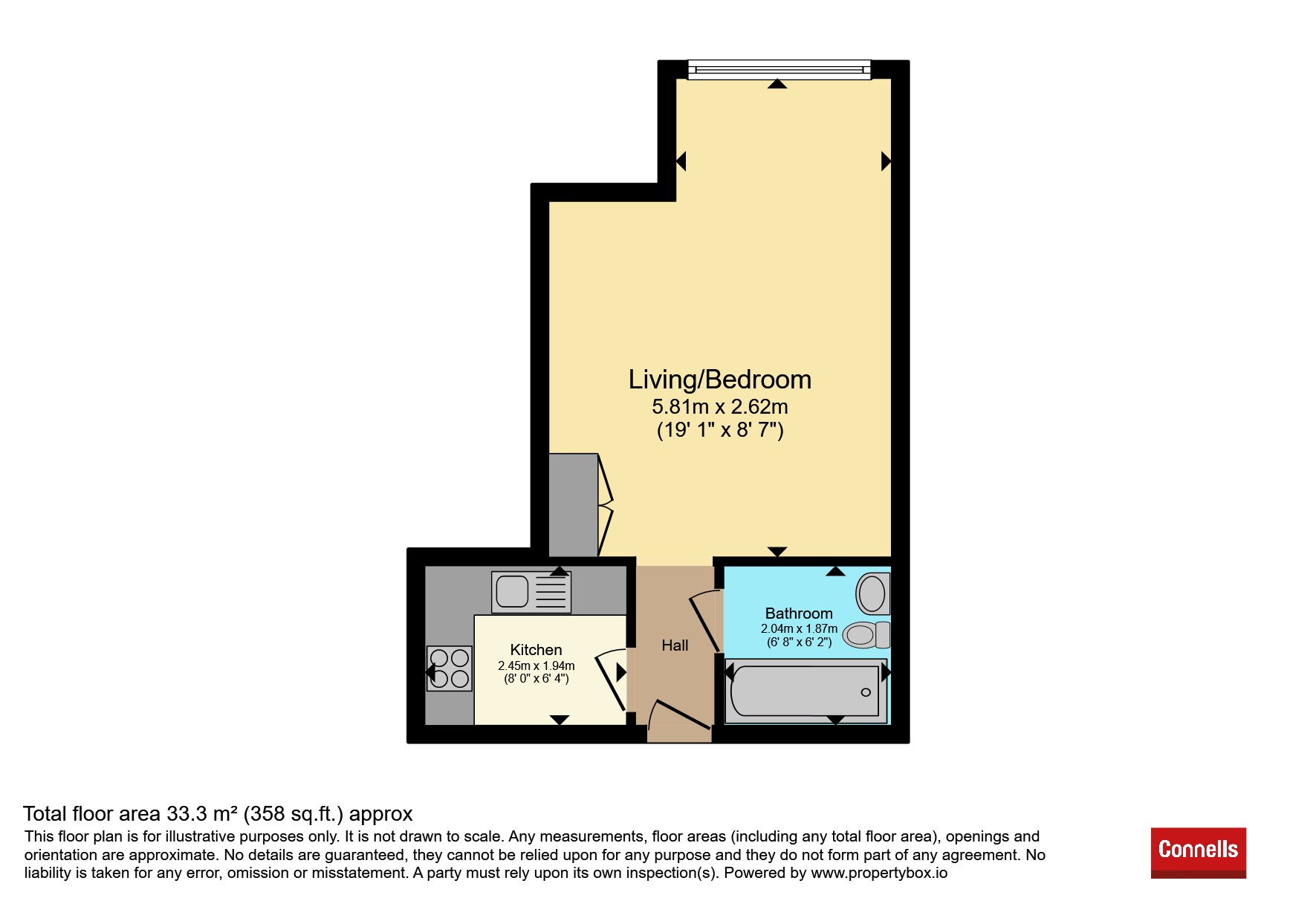 Apartment 1807, The Cube East, 200, Wharfside Street, Birmingham floorplan
