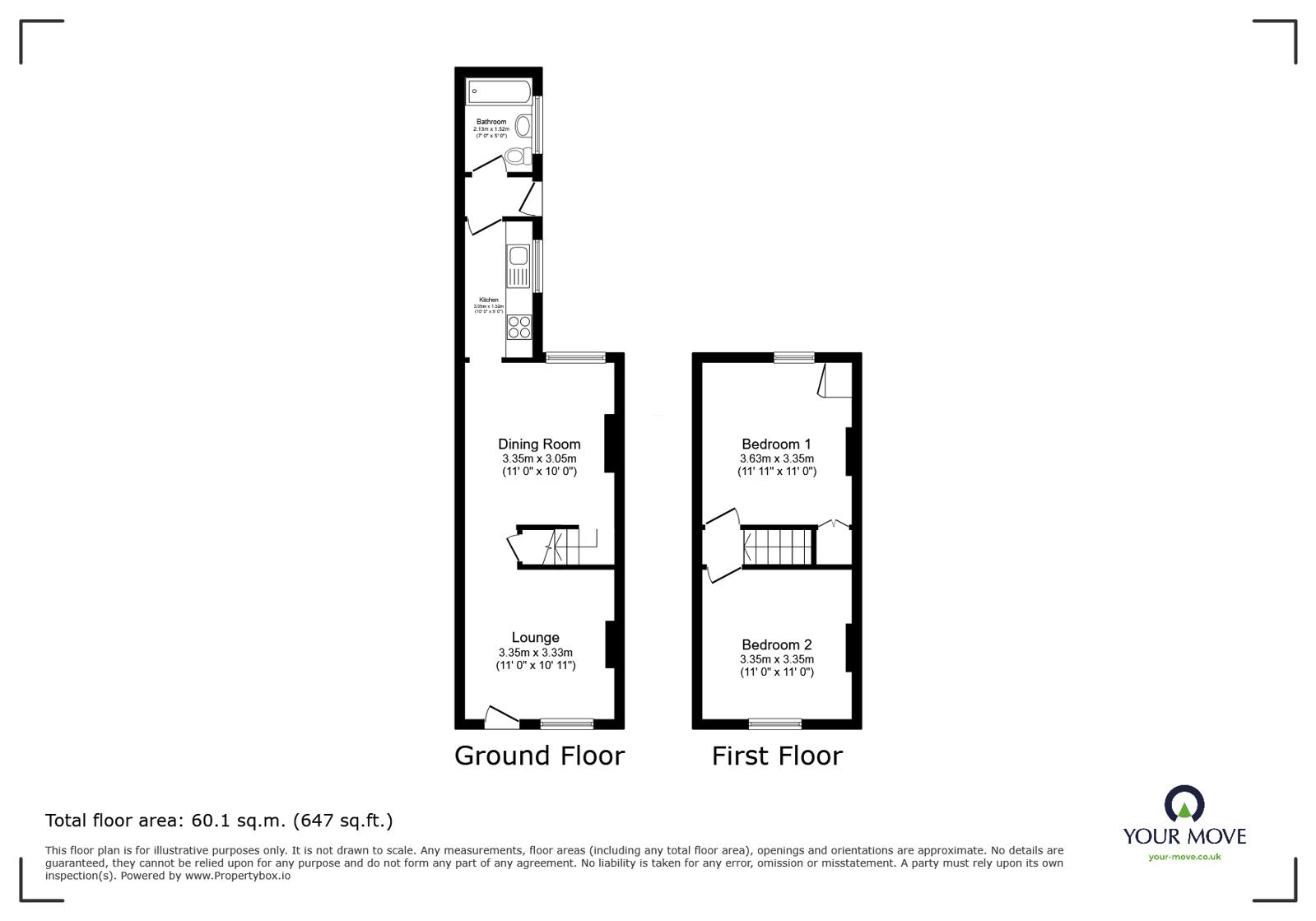 43, Swannington Road, Leicestershire floorplan