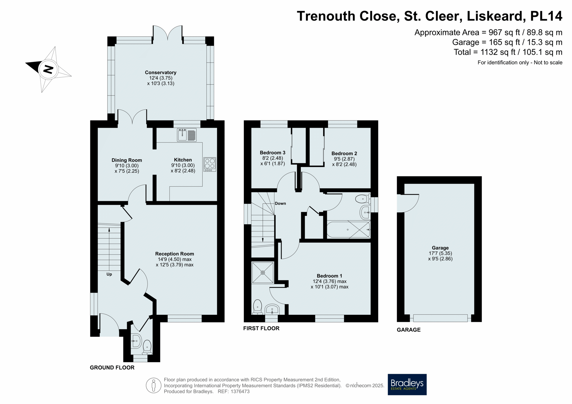 9, Trenouth Close, Liskeard floorplan
