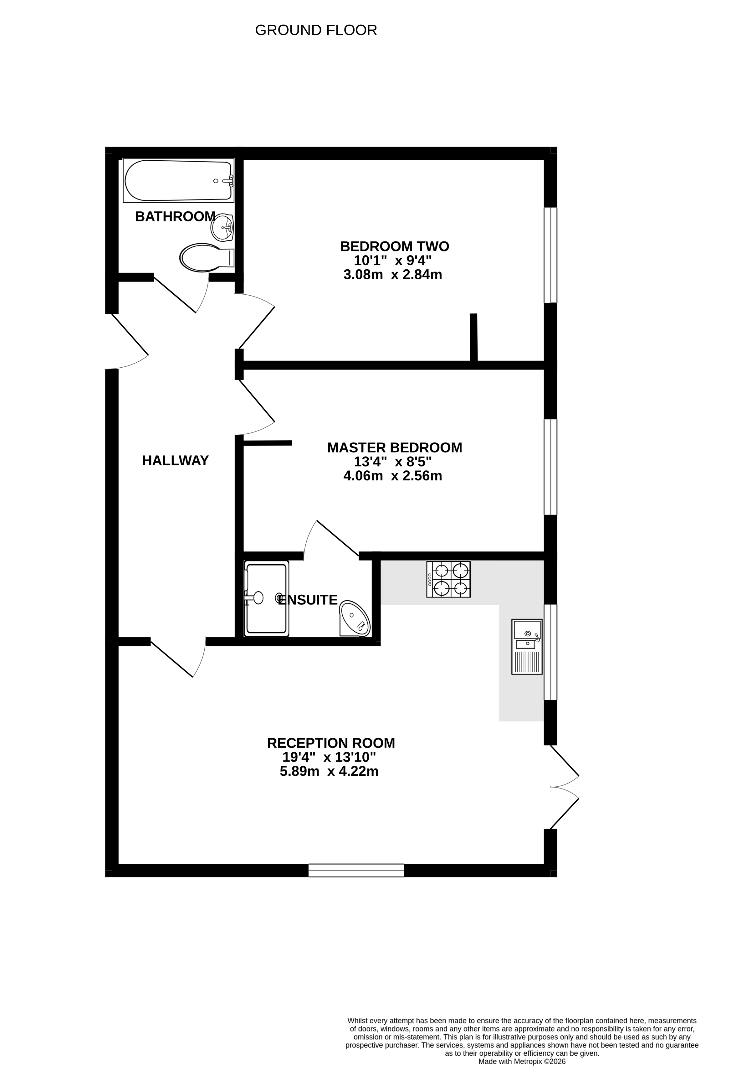Flat 4, Robin Hill House,, Monteagle Lane, Hampshire floorplan