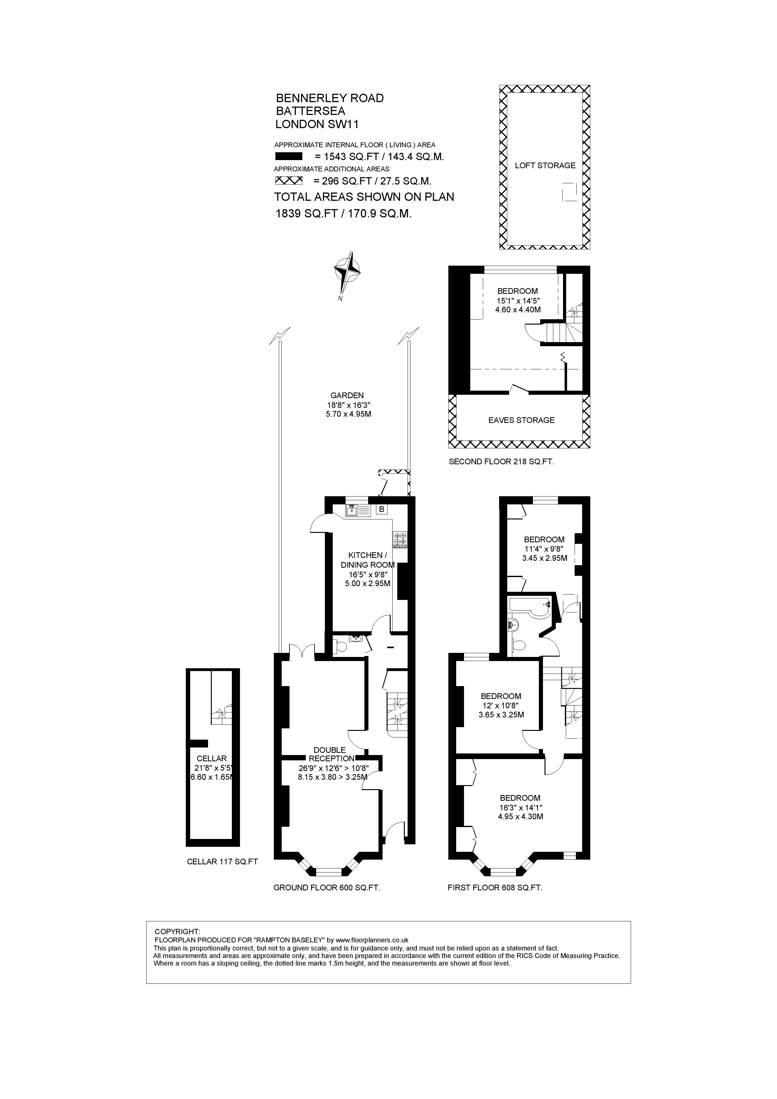 146, Bennerley Road, London floorplan