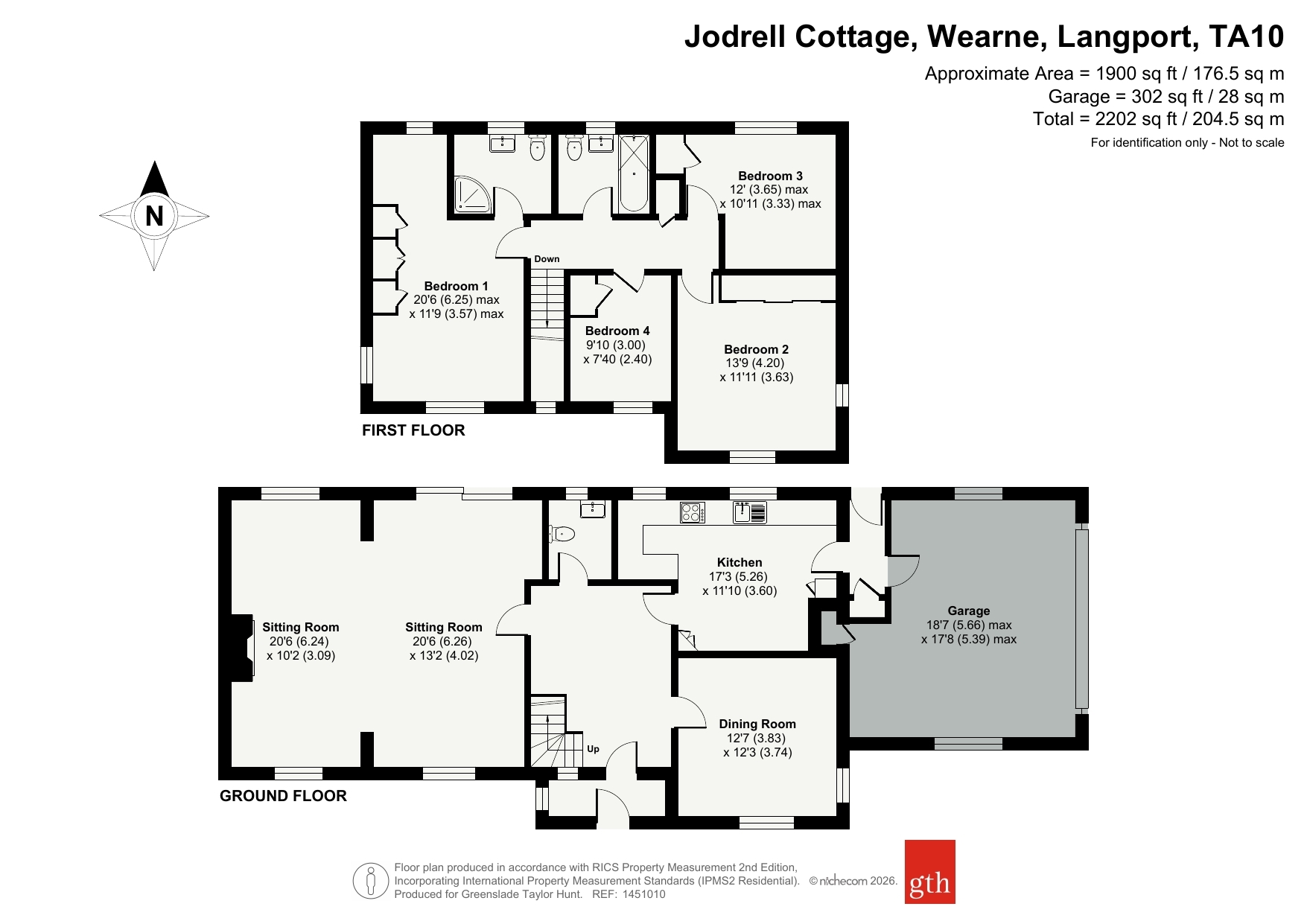 Jodrell Cottage,, Wearne, Somerset floorplan