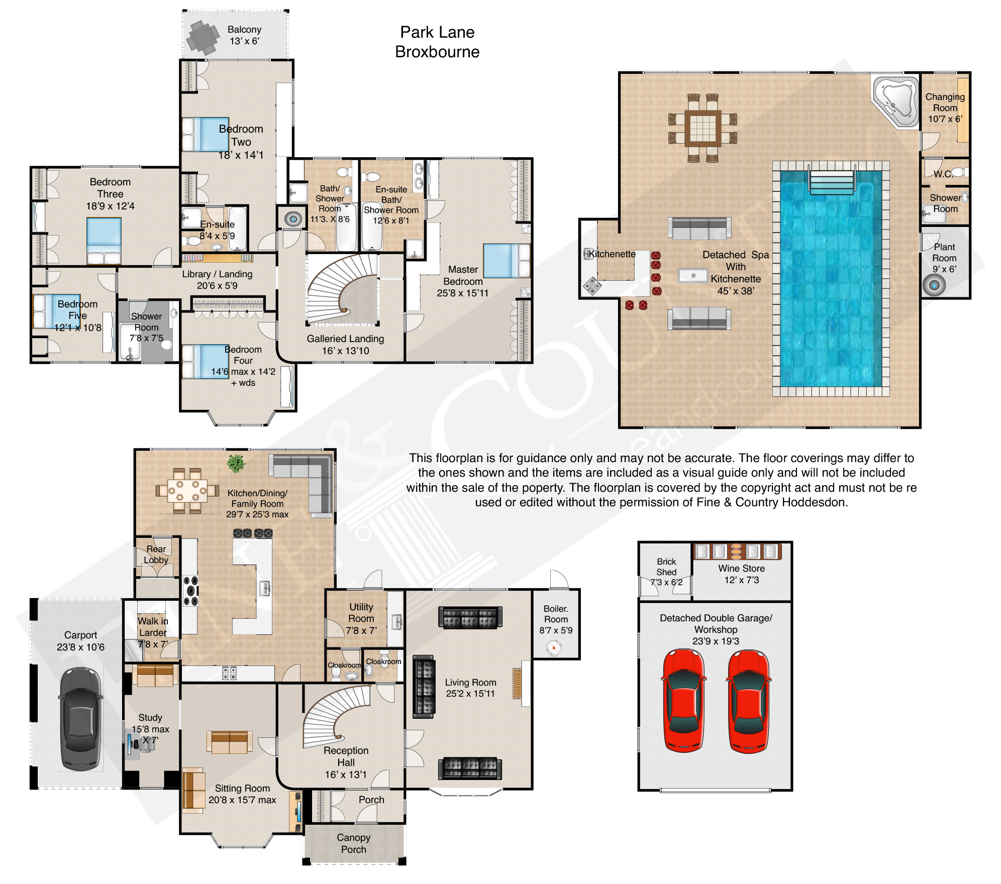 5 Bedrooms Detached house for sale in Park Lane, Broxbourne, Hertfordshire EN10
