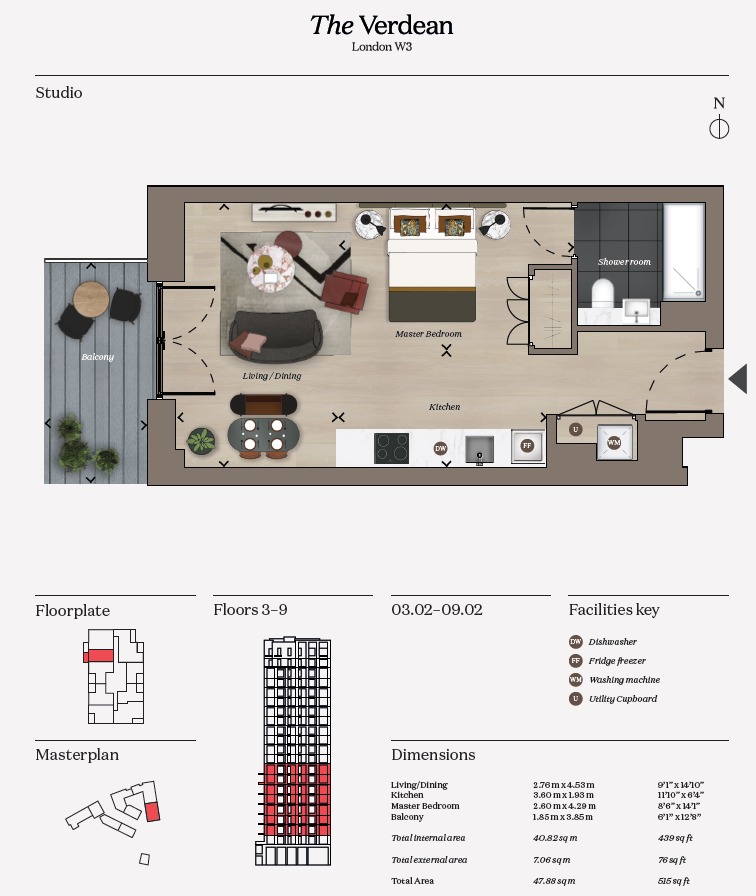 B3.08.02 The Verdean, The Verdean Acton, London floorplan
