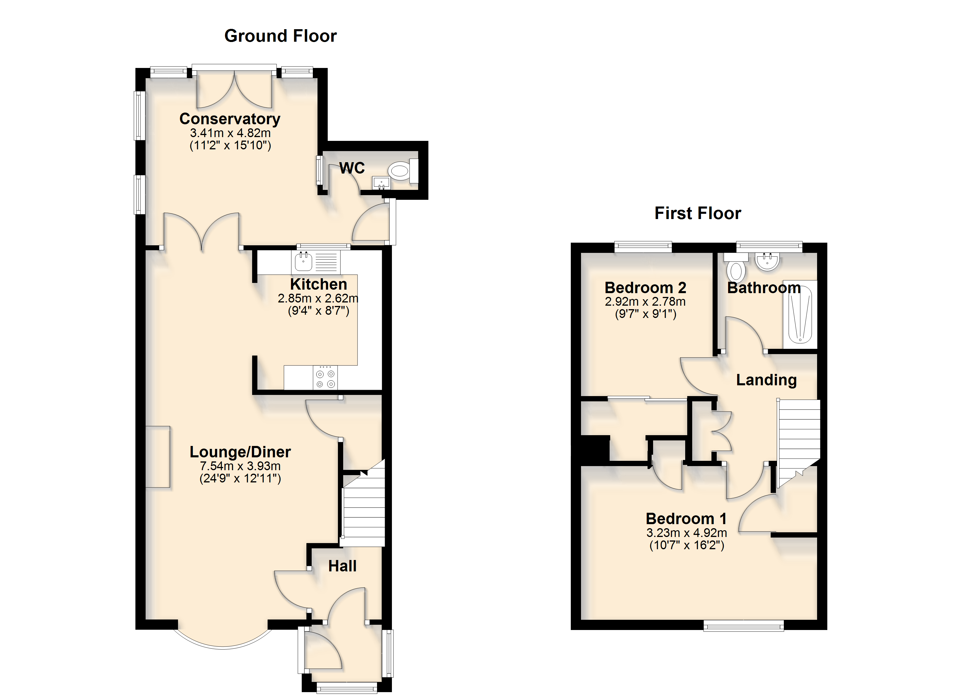 59, Crowder Park, South Brent floorplan
