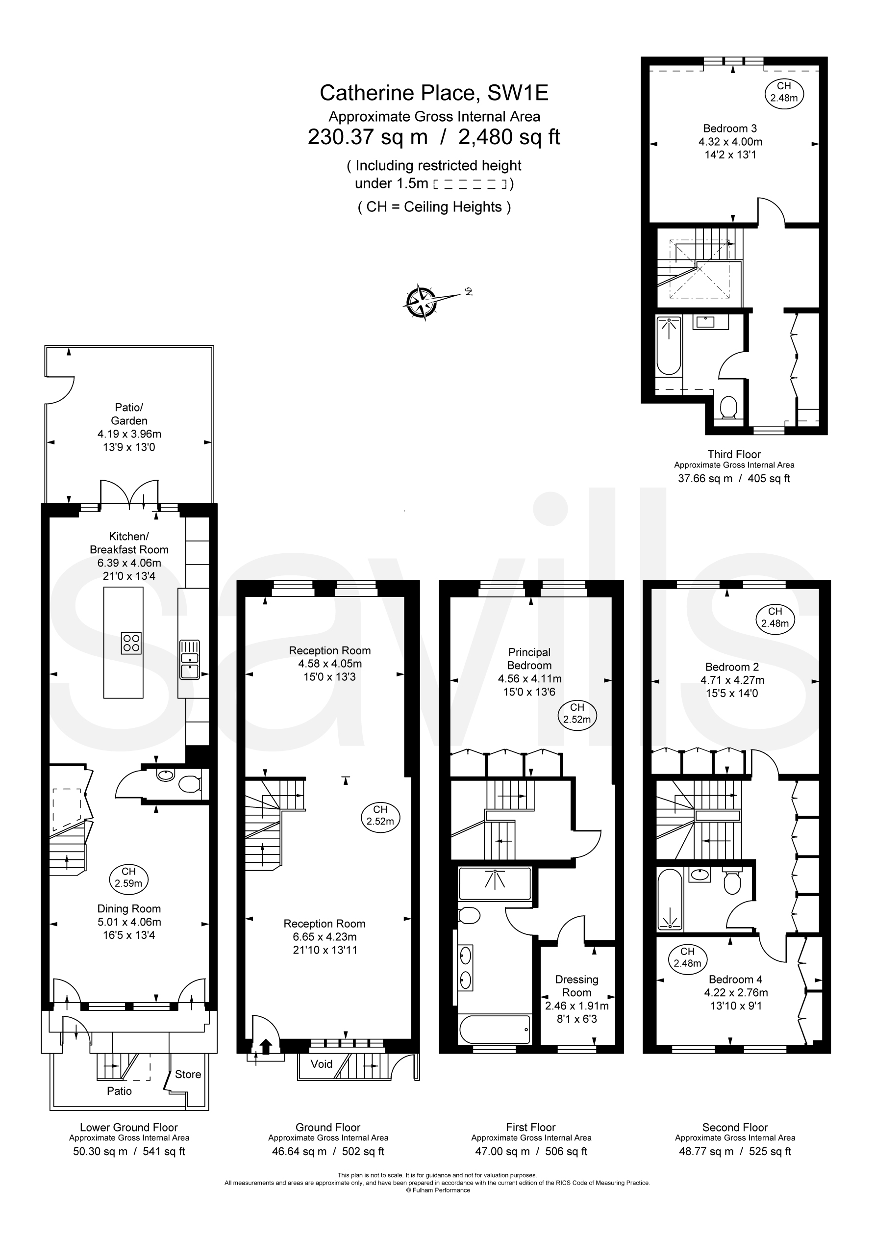 3, Catherine Place, London floorplan