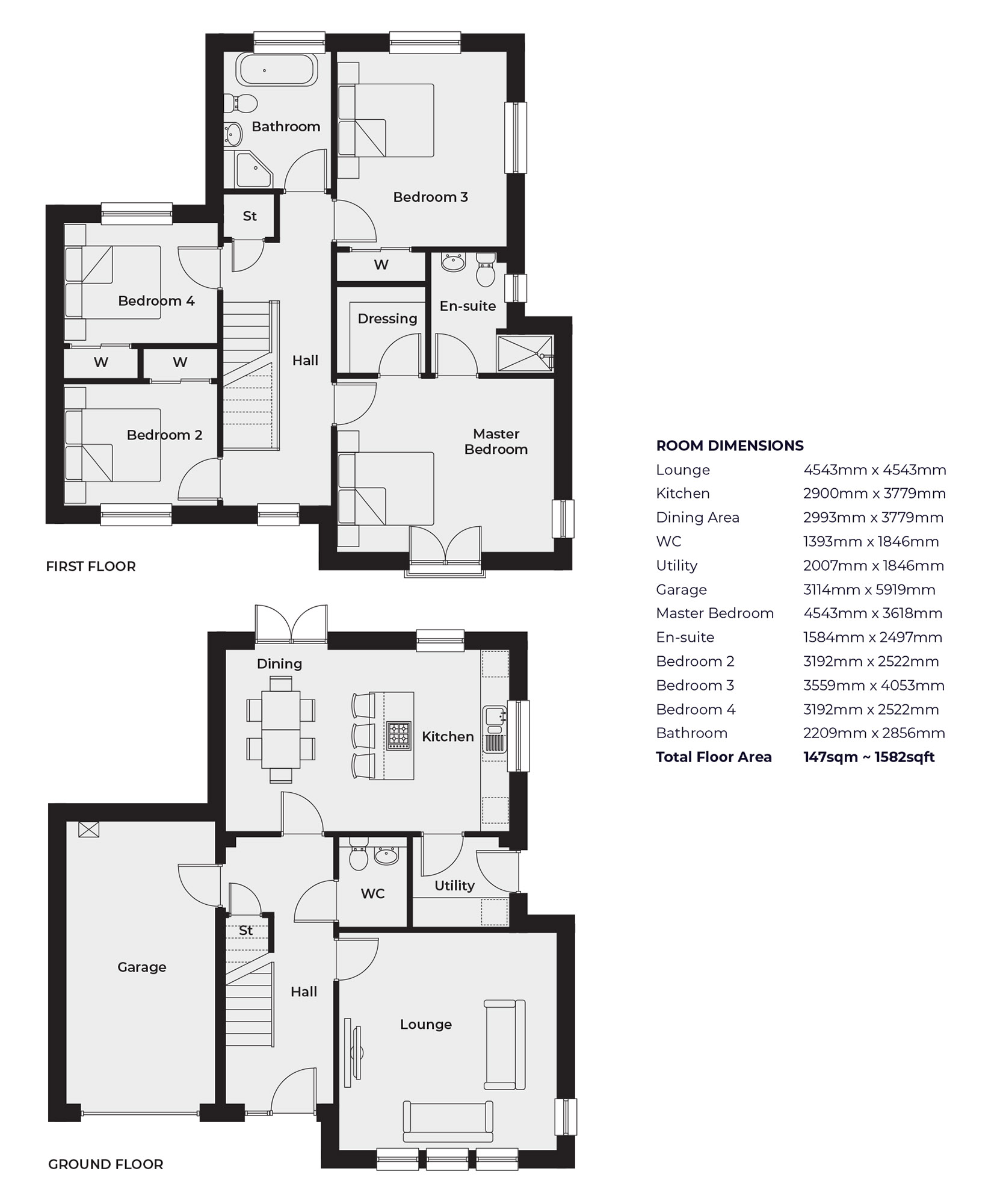 Plot 33 DEE Victoria Park,, Victoria Park, Airdrie floorplan